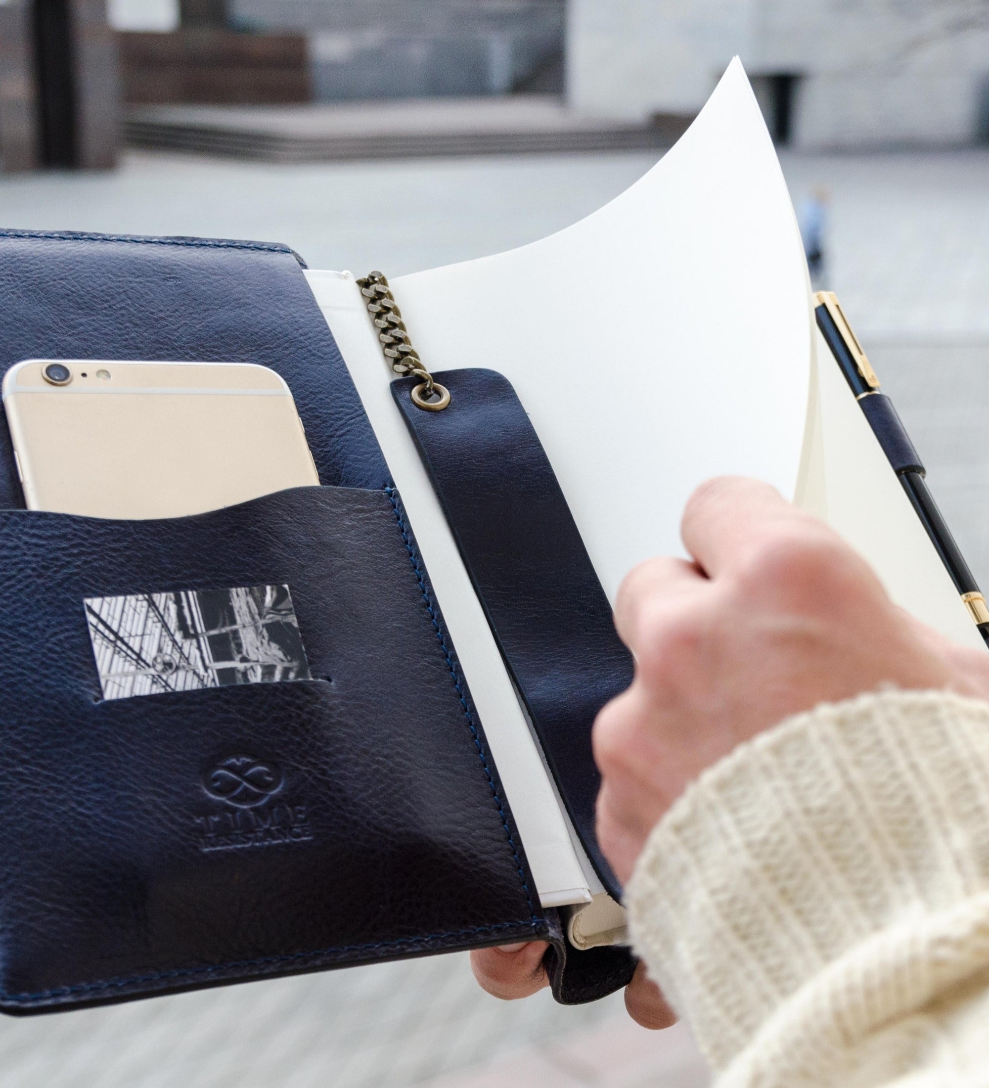 Tagebuch aus Leder mit nachfüllbarem A5-Notizblock - The Diary of a Nobody
