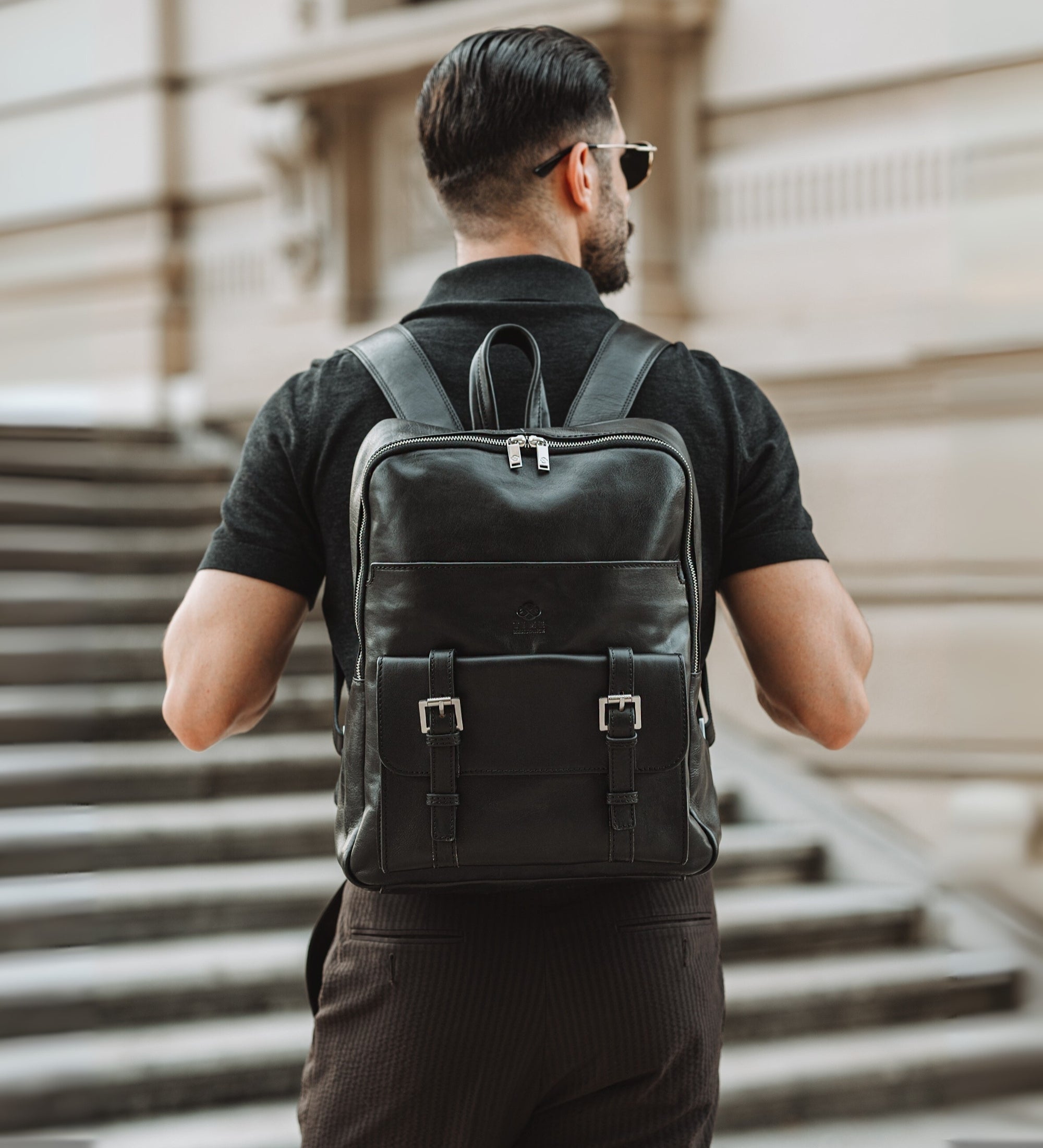Großer Rucksack aus Leder für Herren - The Divine Comedy