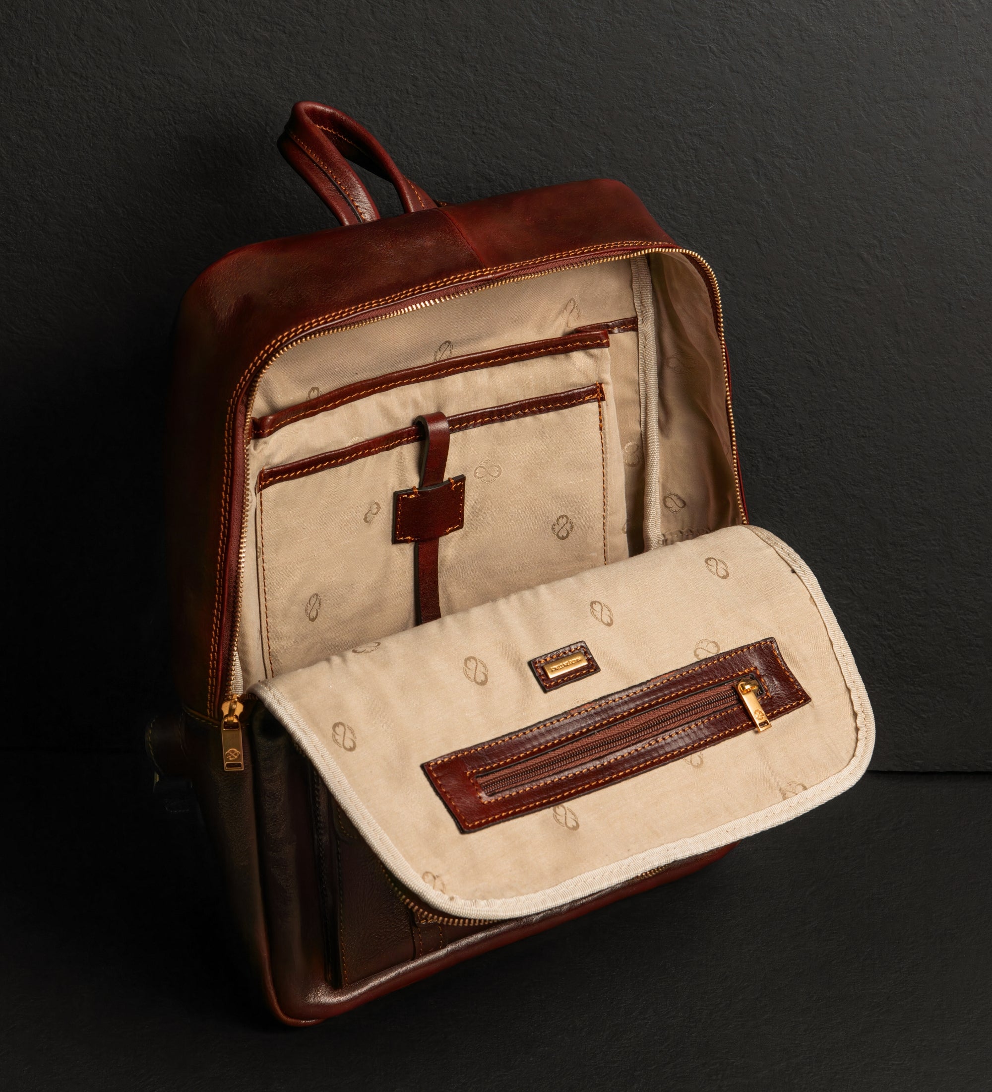Damen Rucksack Reisetasche aus Leder - The Divine Comedy