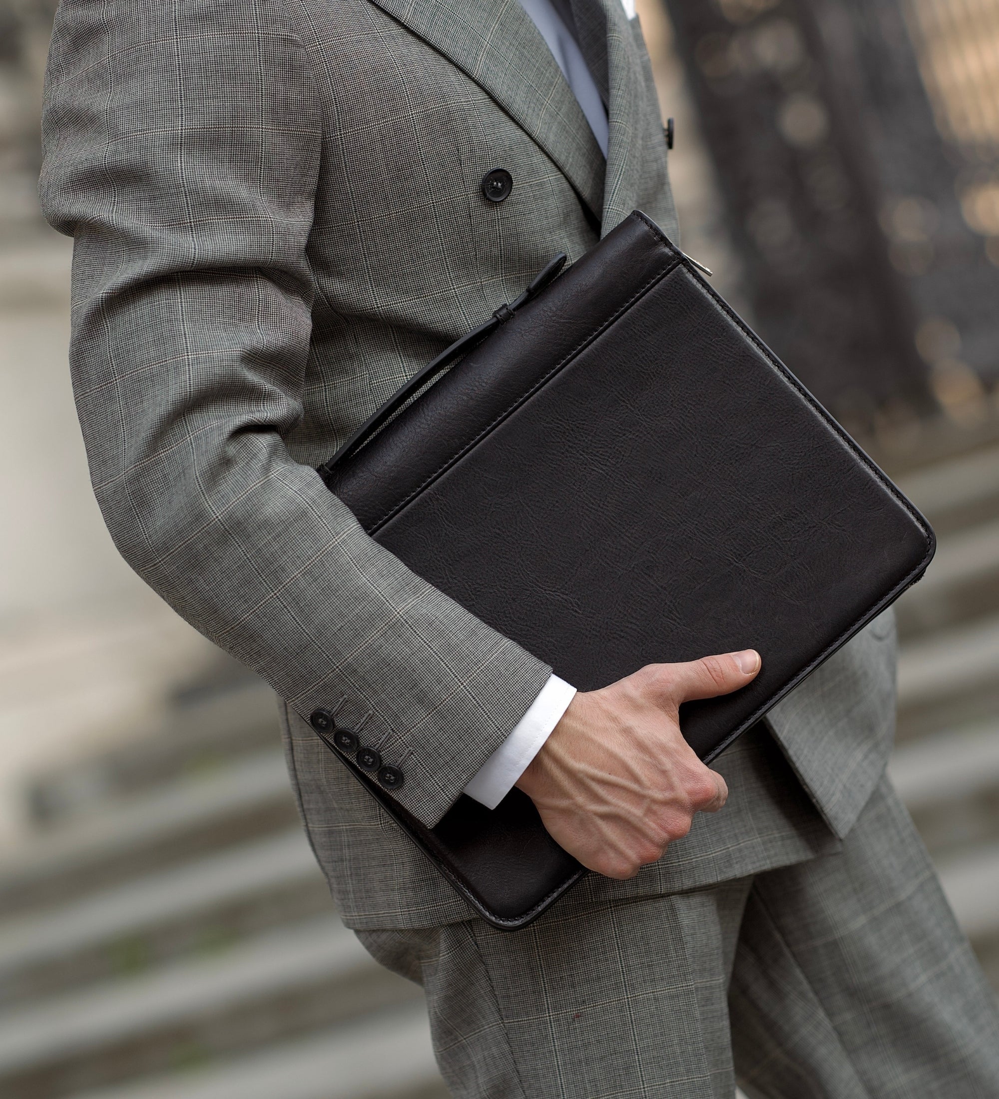 Portfolio aus Leder mit Ordner - Joy in the Morning