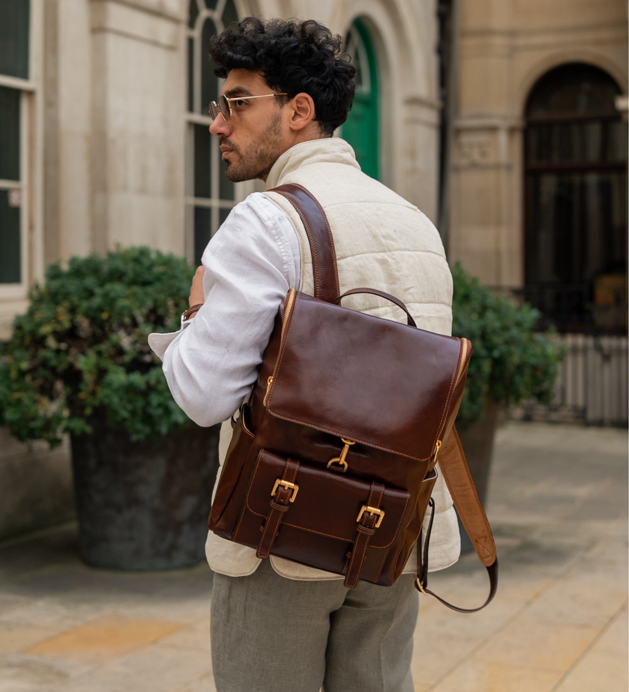 Großer Rucksack aus Leder - The Odyssey