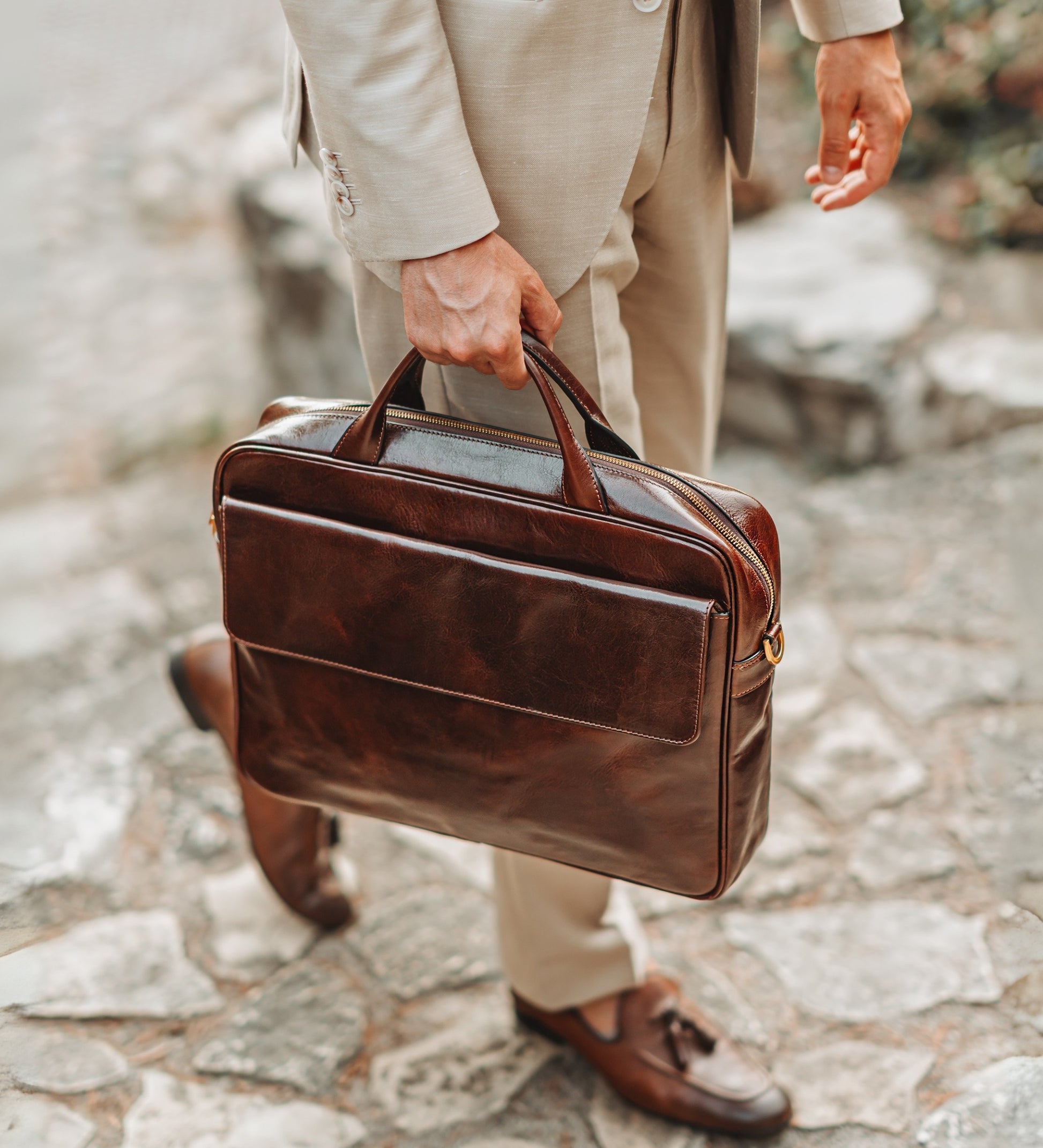 Aktentasche/Laptoptasche aus Leder - The Sheltering Sky