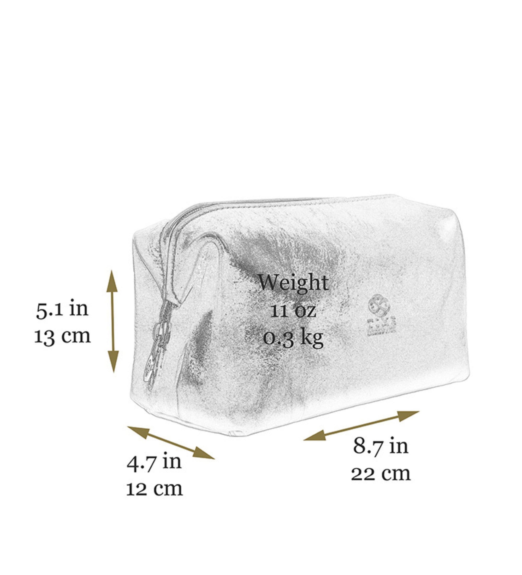 Kleine Kosmetiktasche aus Leder - Four Past Midnight