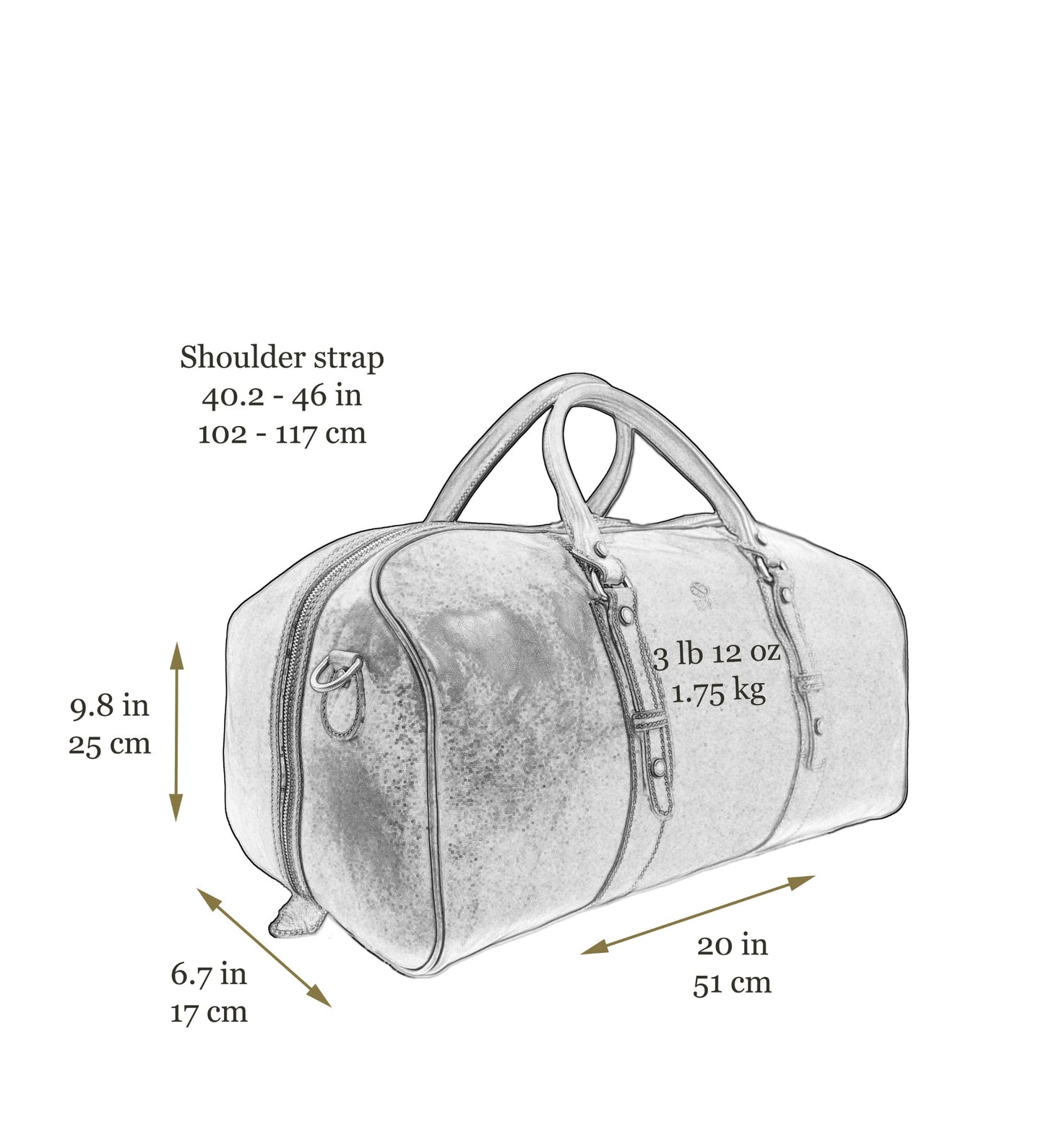Damen Reisetasche, Weekender aus Leder - Song of Solomon