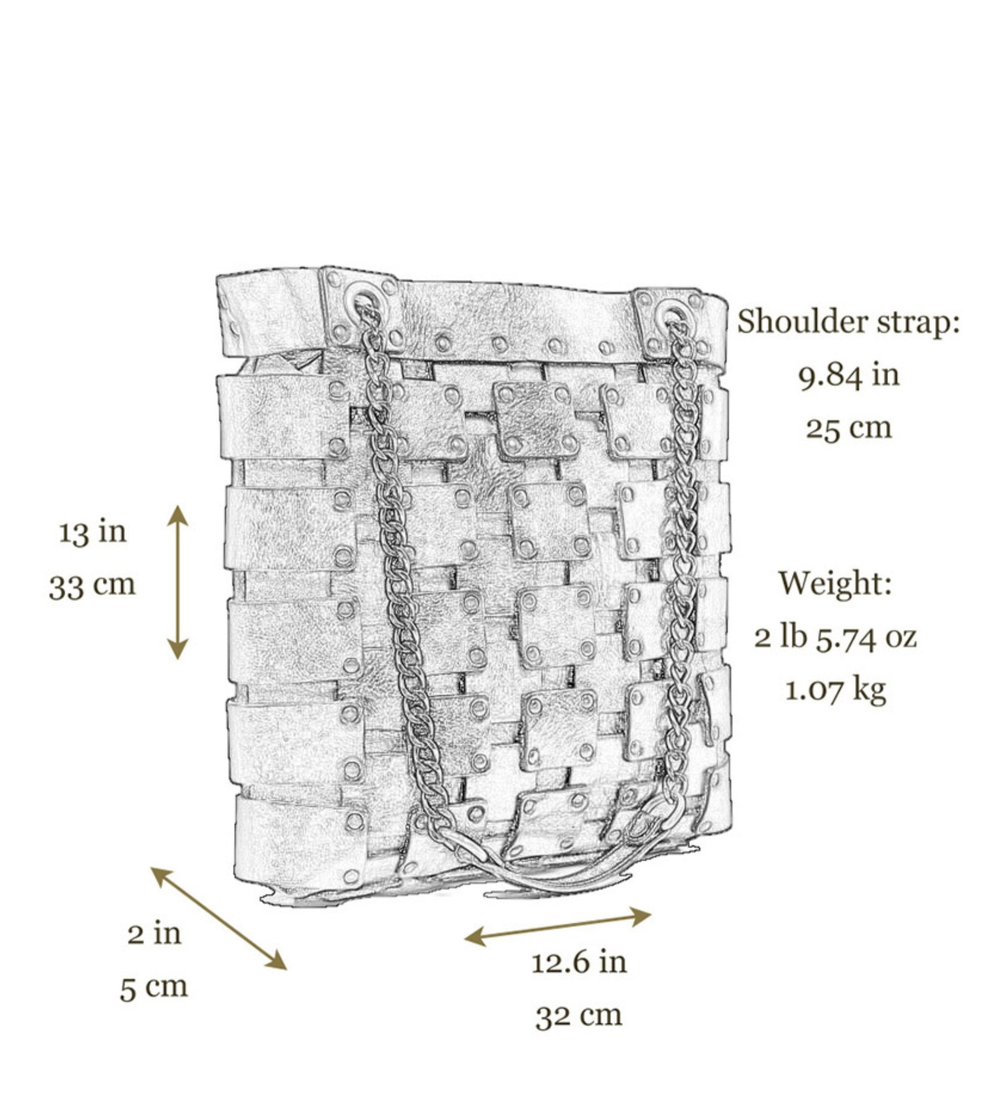 Damen Tragetasche aus Leder - Jeanne d'Arc