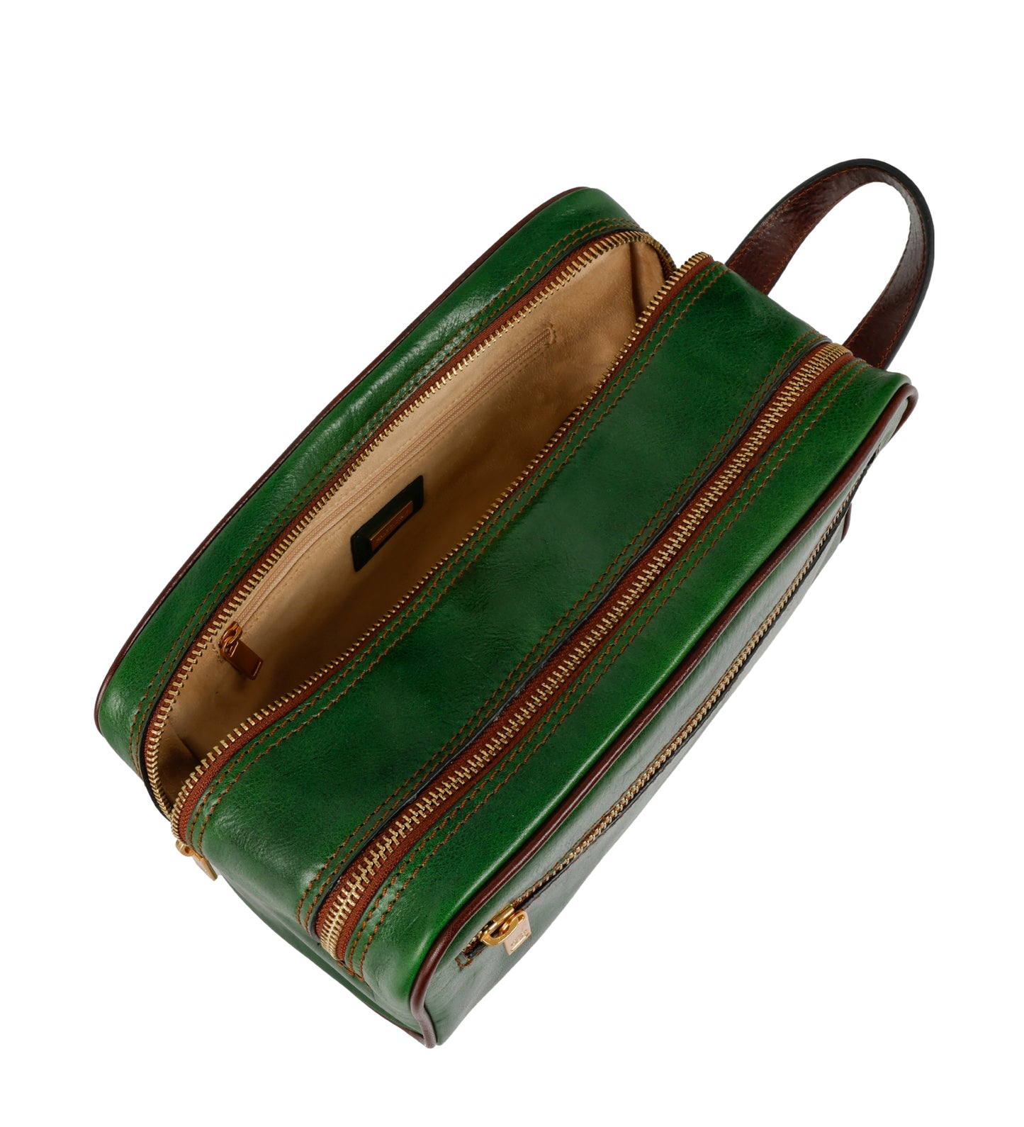 Kosmetiktasche aus Leder für Damen, Kulturbeutel - All the Kings Men