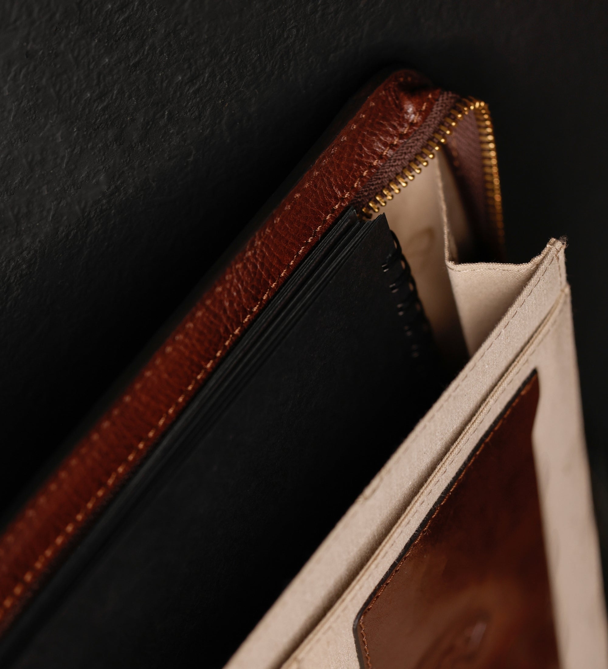 A4 Dokumenten Organizer aus Leder - Candide