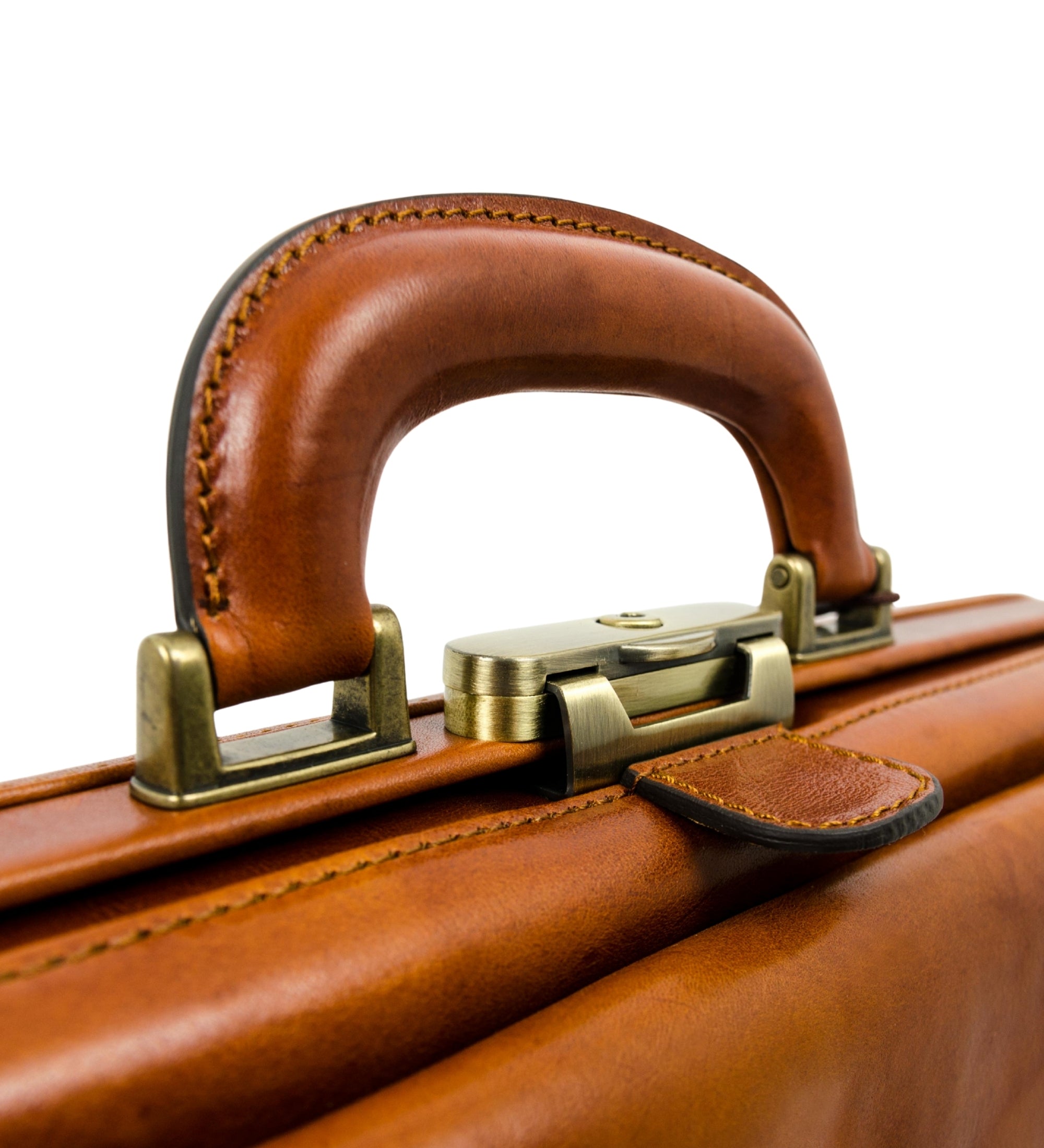 Large Italian Leather Doctor Bag - The Master and Margarita