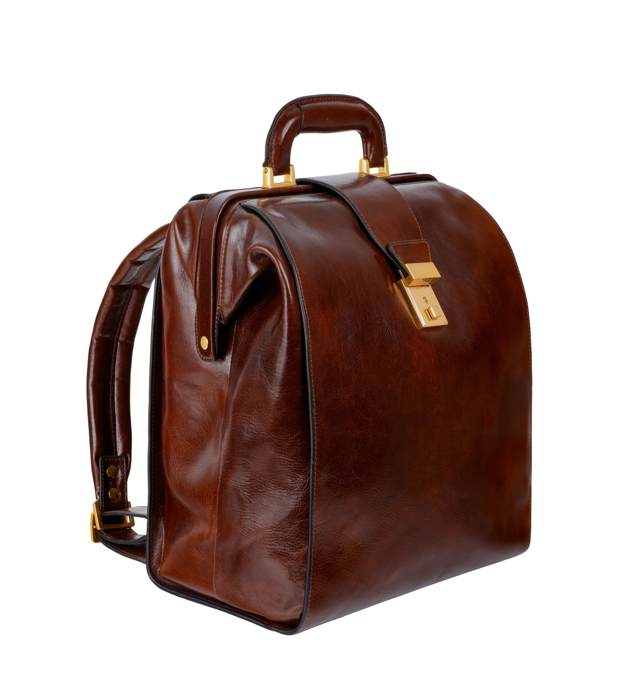 Rucksack aus Leder - A Brief Story of Time