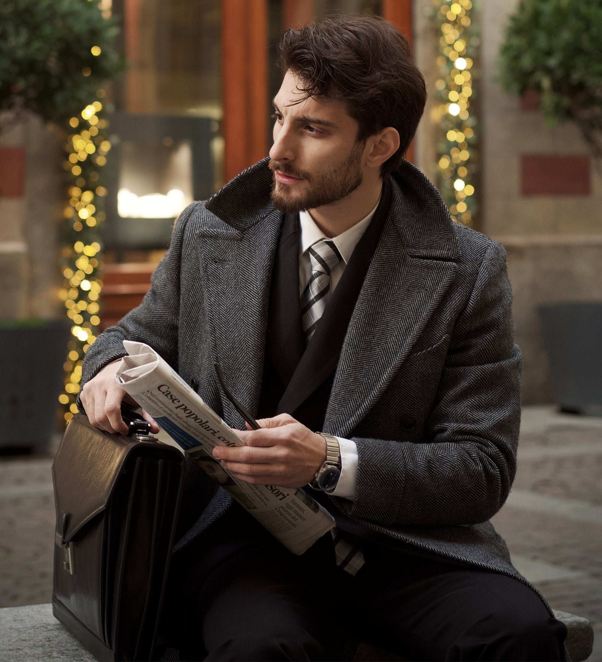 Aktentasche aus Leder im klassischen Design - The Magus