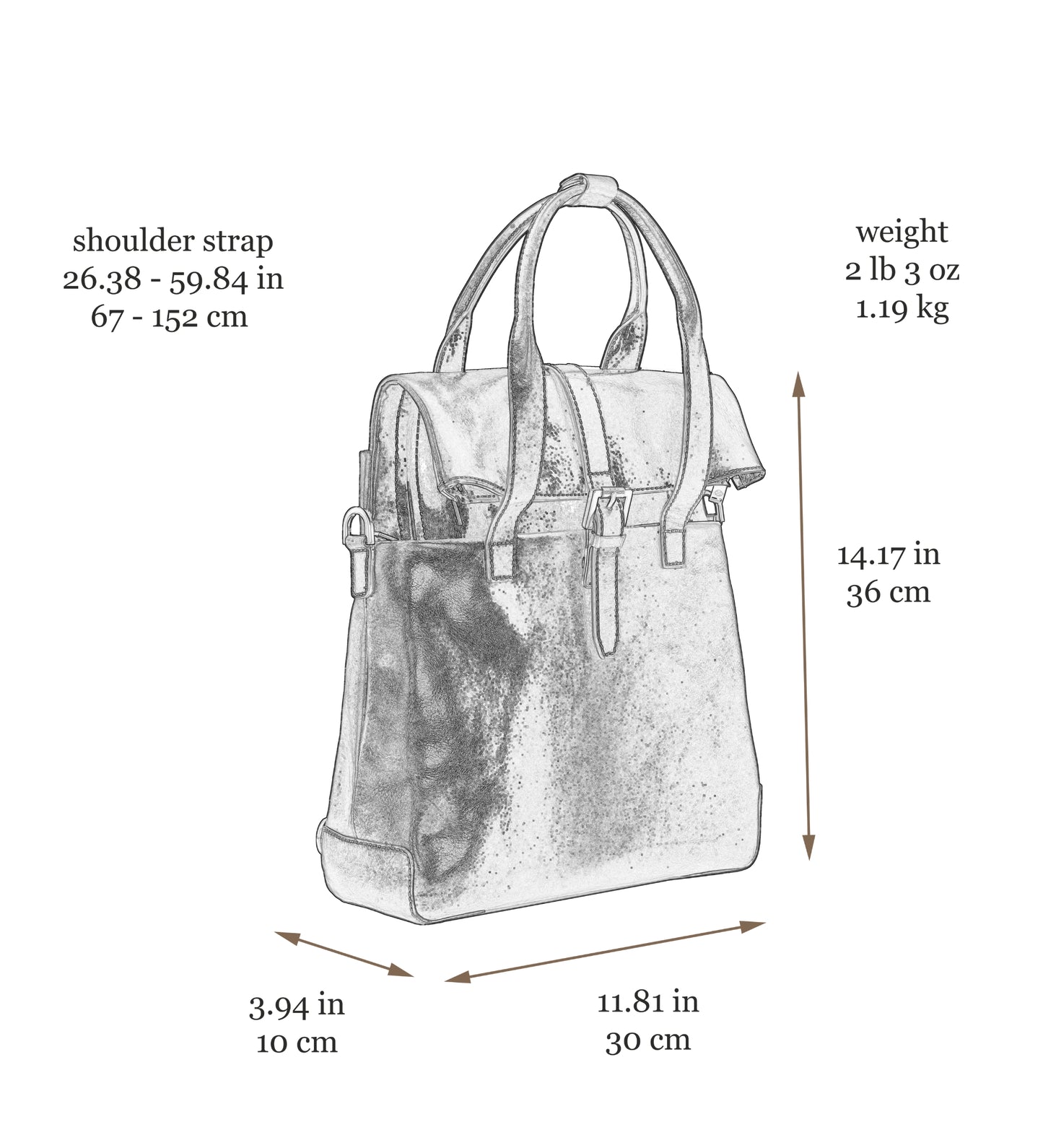 Multifunktionale Rucksack Schultertasche aus Leder für Damen – The Awakening
