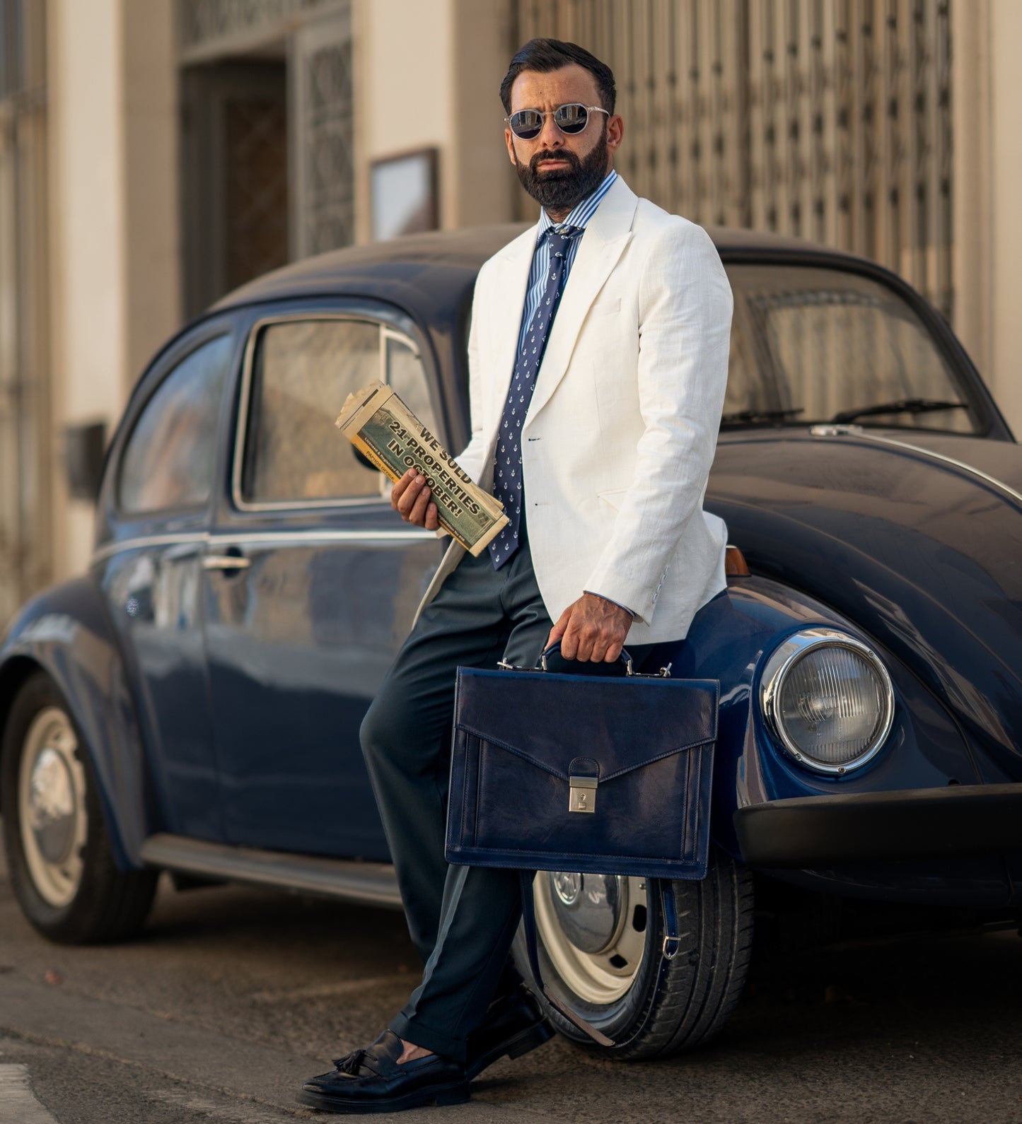 Aktentasche aus Leder im klassischen Design - The Magus