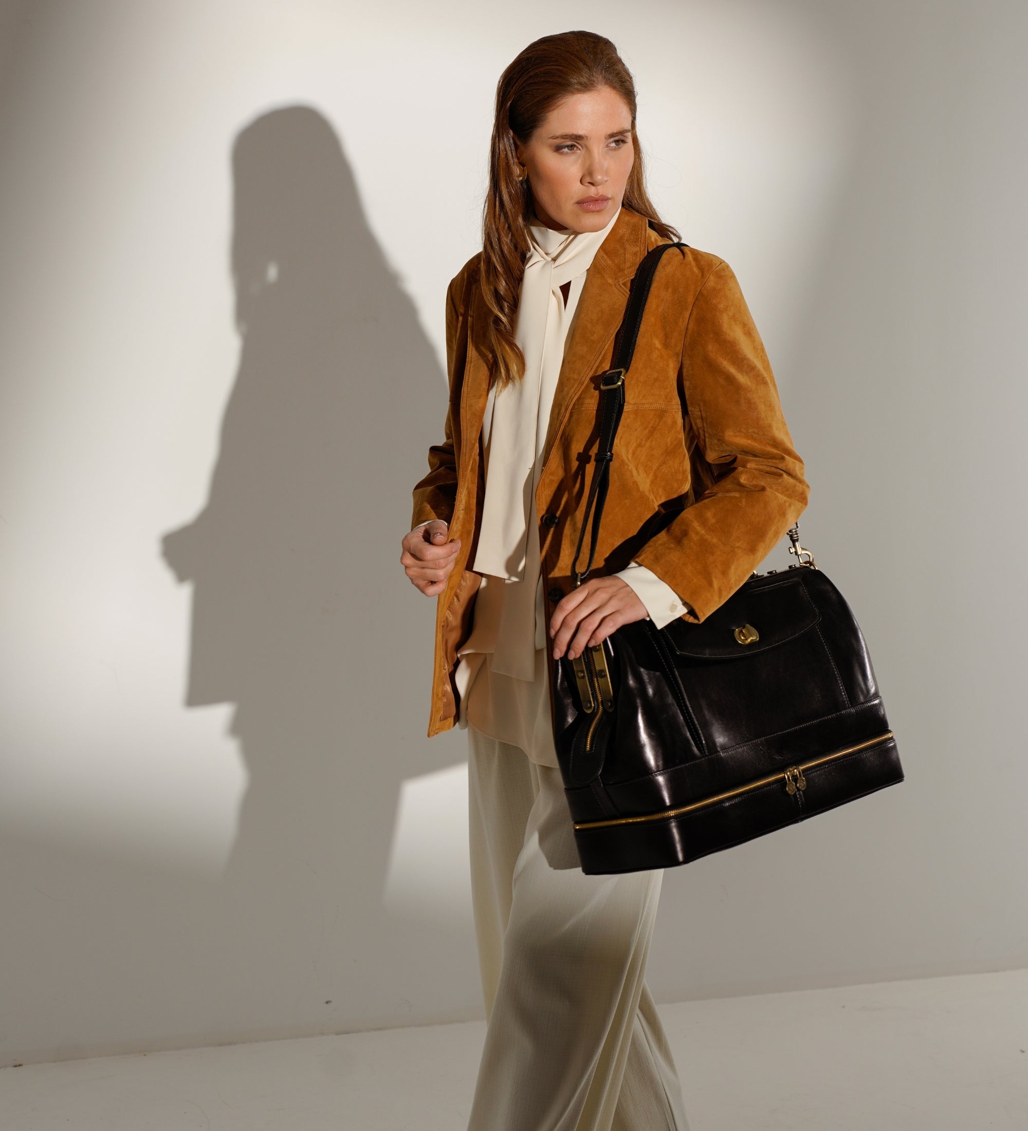 Arzttasche für Damen aus Leder, Arzttasche, Lederhandtasche - Doctor Faustus