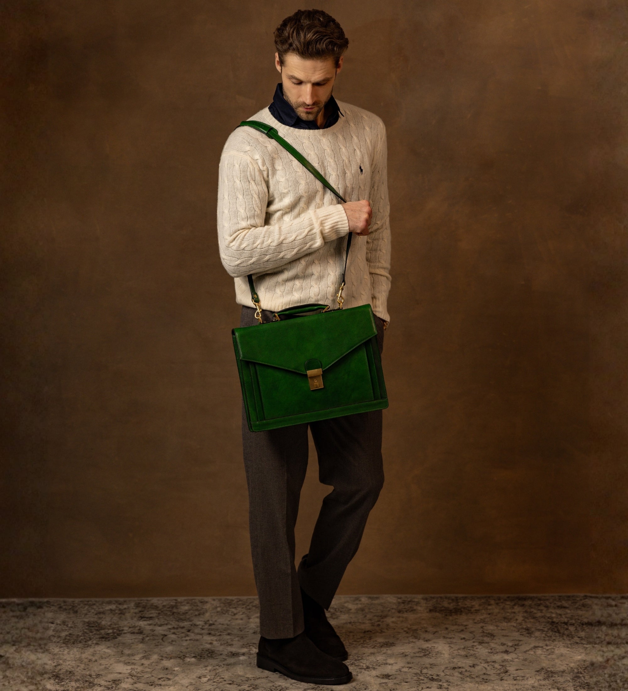 Aktentasche aus Leder im klassischen Design - The Magus