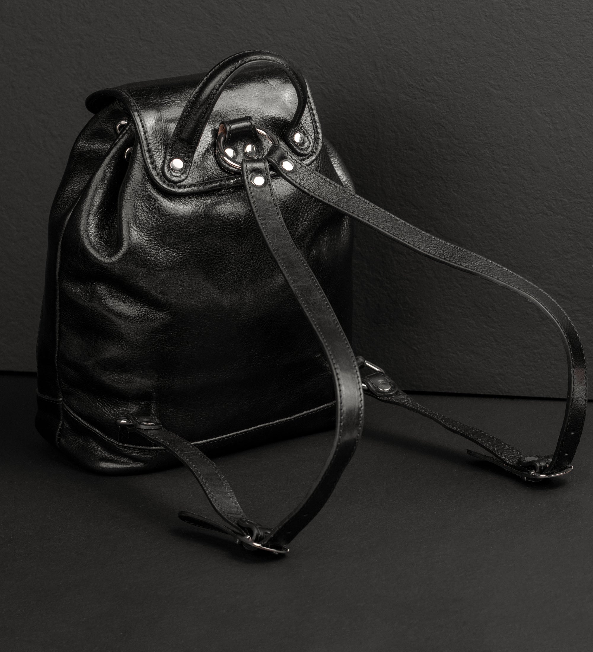 Rucksack aus Leder für Damen - White Noise