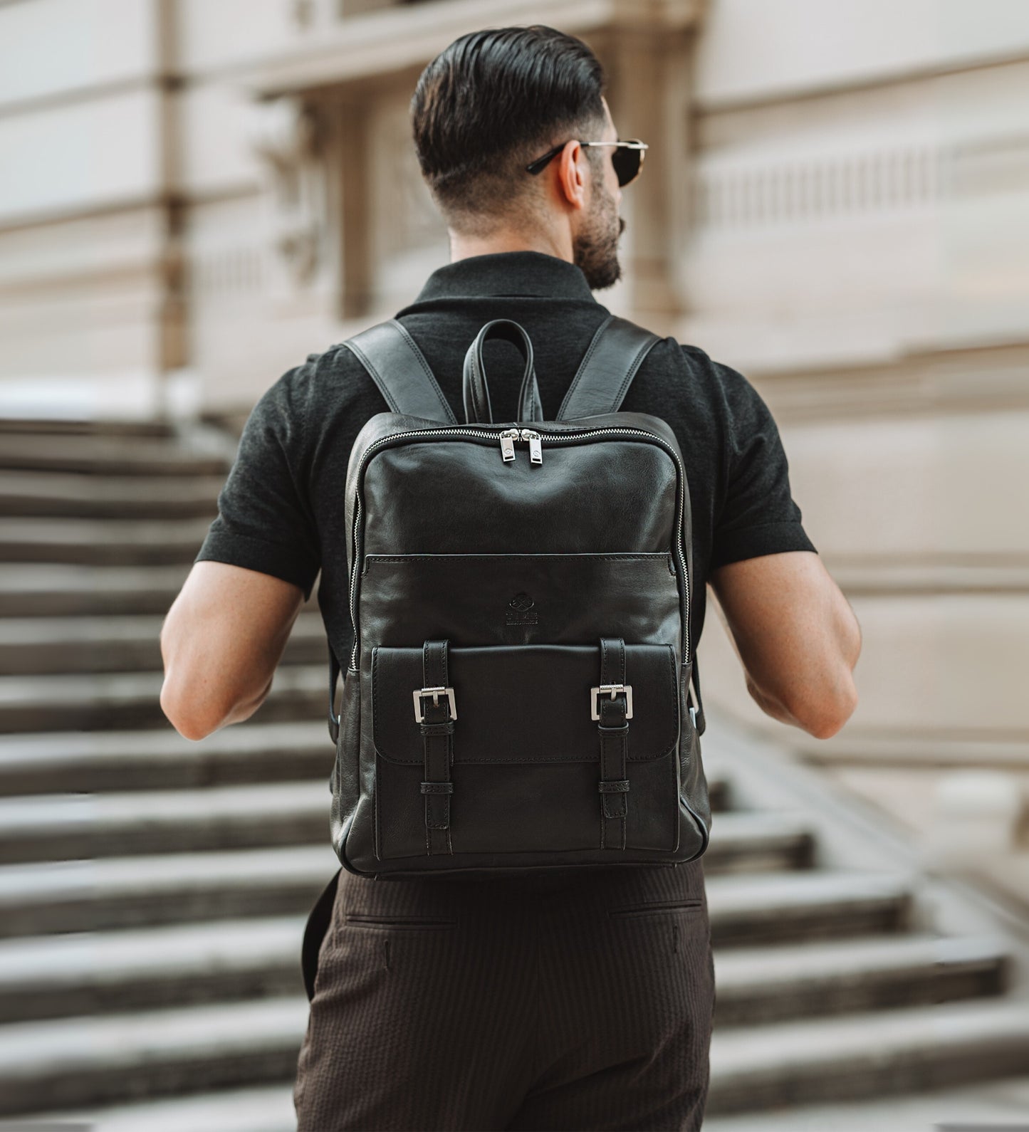 Großer Rucksack aus Leder für Herren - The Divine Comedy