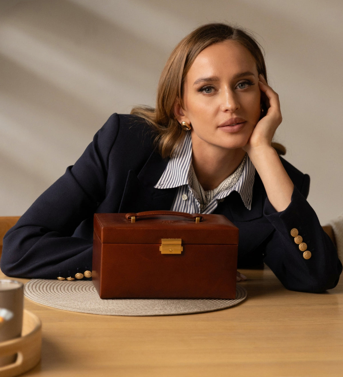 Schmuckkästchen aus Leder für Damen - Beloved