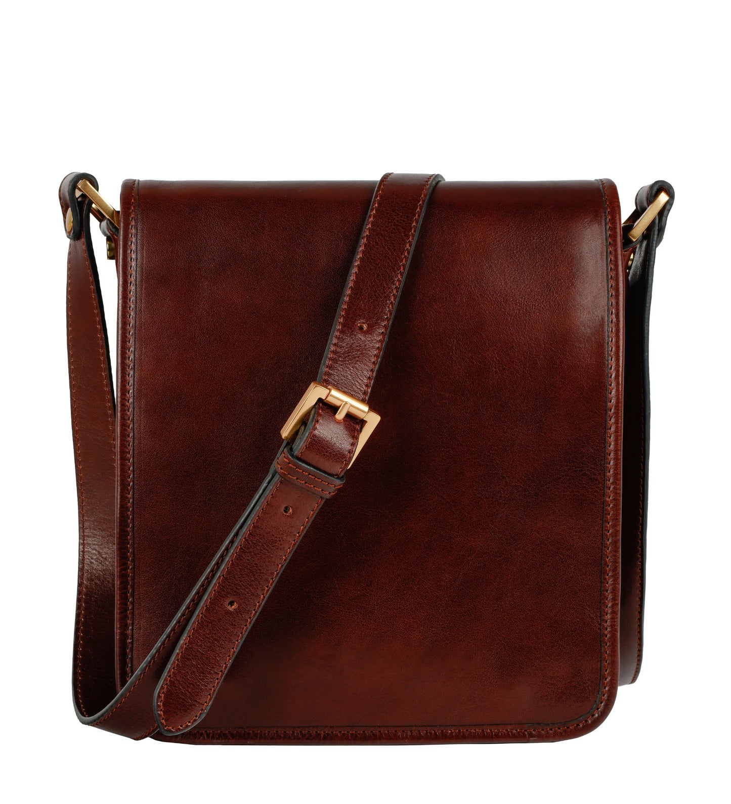 Kleine Kuriertasche aus Leder - On The Road