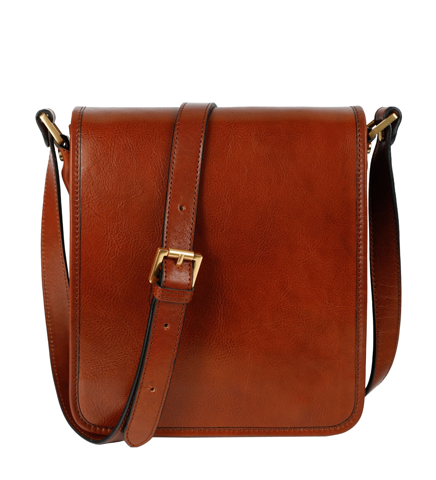 Kleine Kuriertasche aus Leder - On The Road