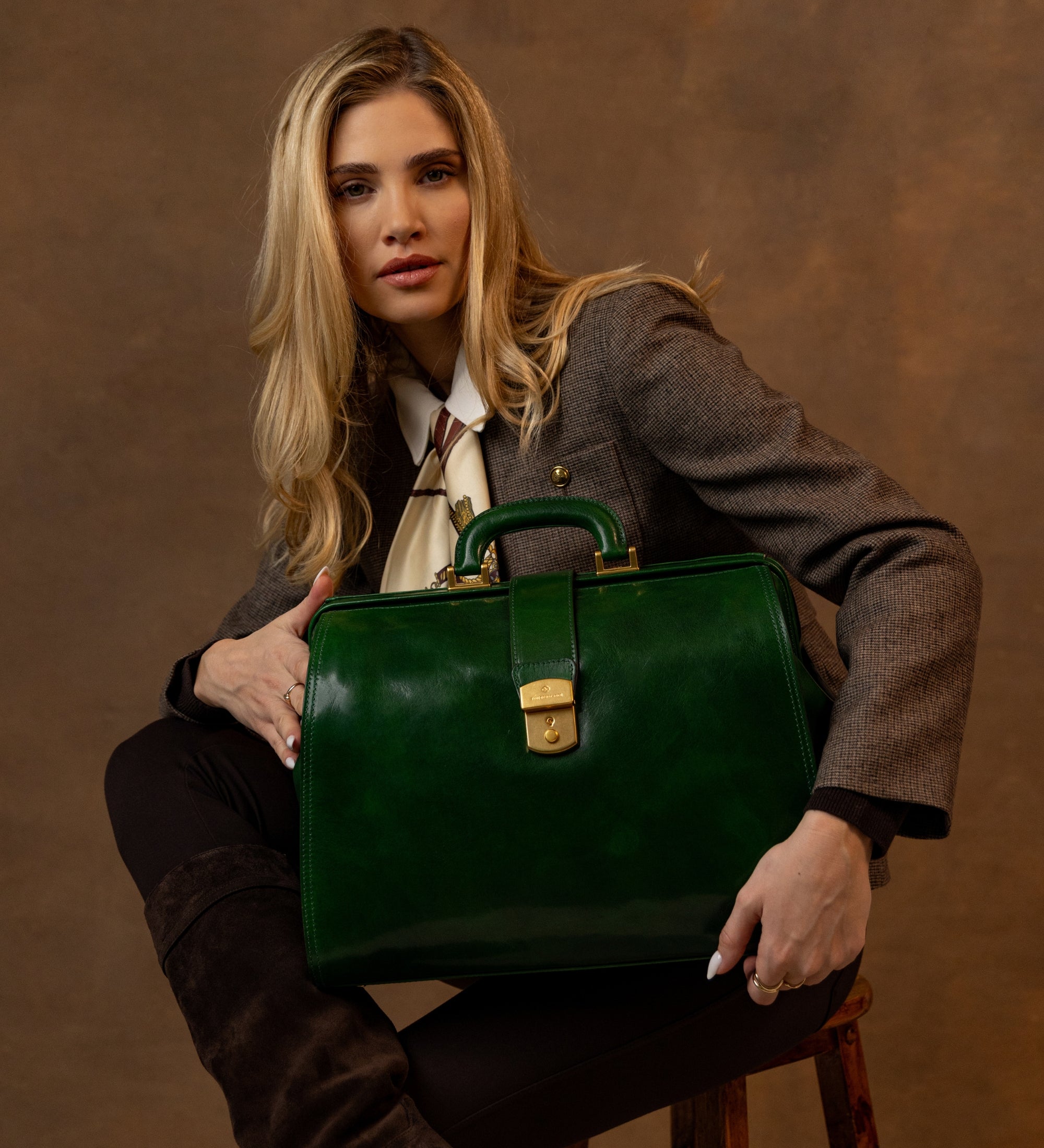 Große Arzttasche aus Leder für Damen - Mrs Dalloway