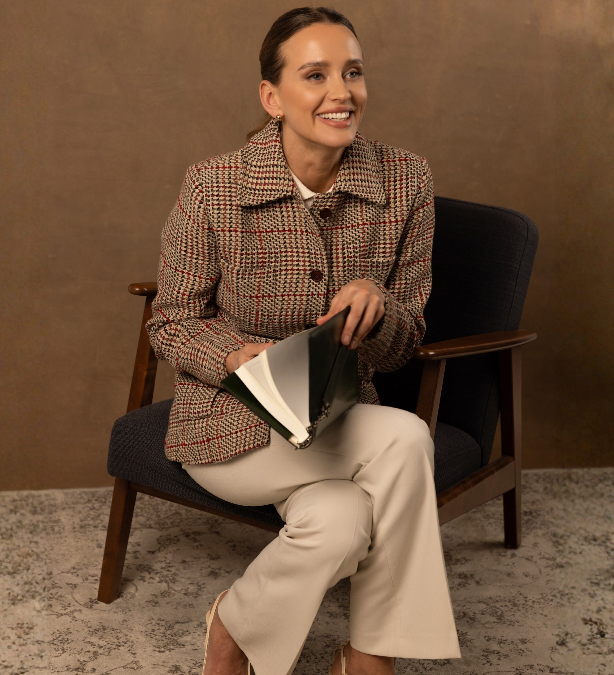 Tagebuch aus Leder für Damen mit nachfüllbarem A5-Notizblock - The Diary of a Nobody