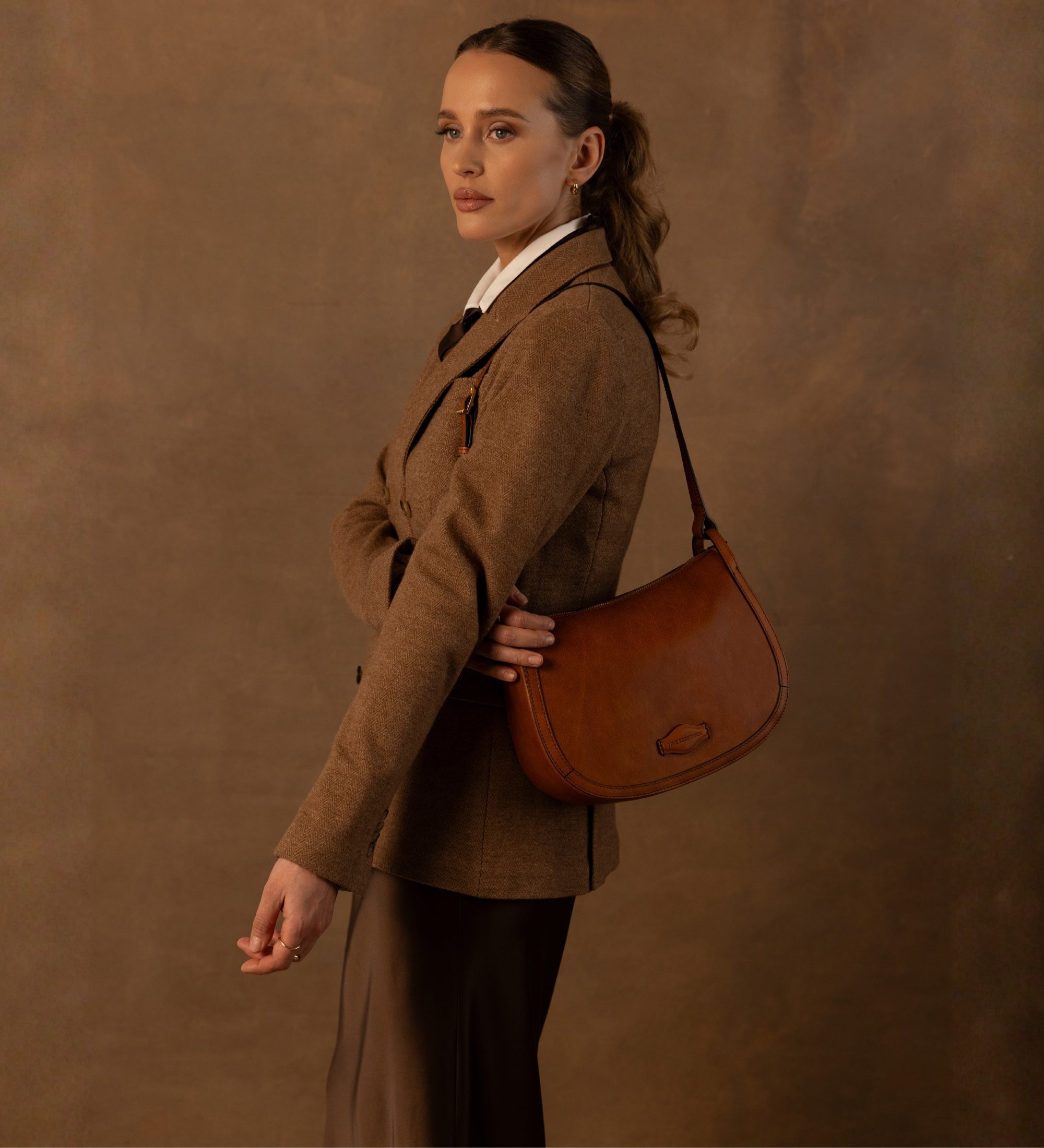 Hobo-Tasche aus Leder für Damen - La Noia