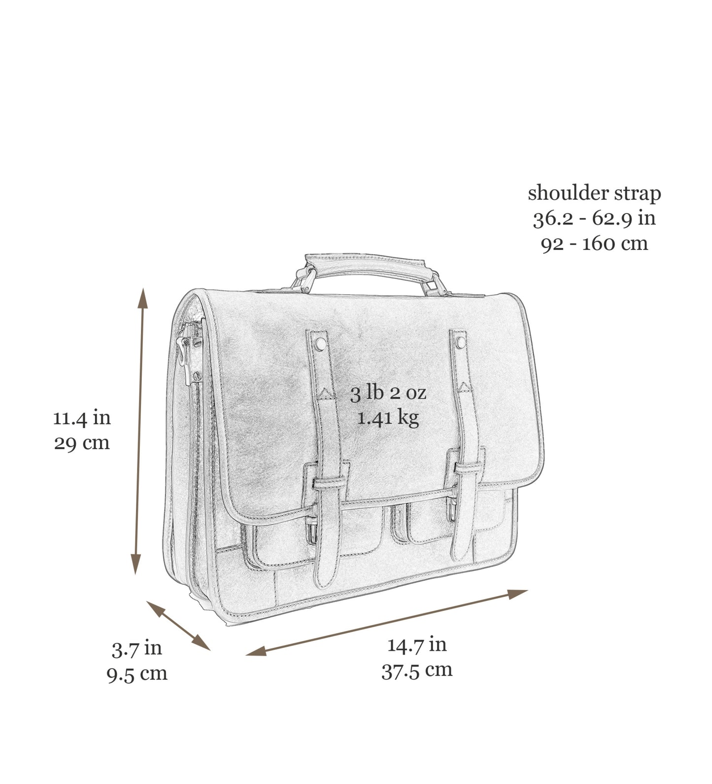 Aktentasche Rucksack aus Leder - A Midsummer Night's Dream