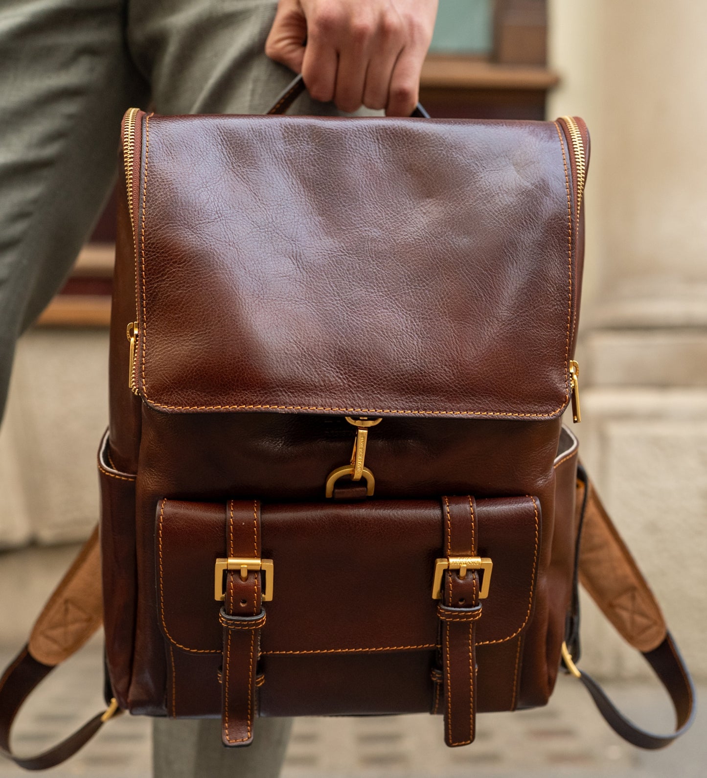 Großer Rucksack aus Leder - The Odyssey