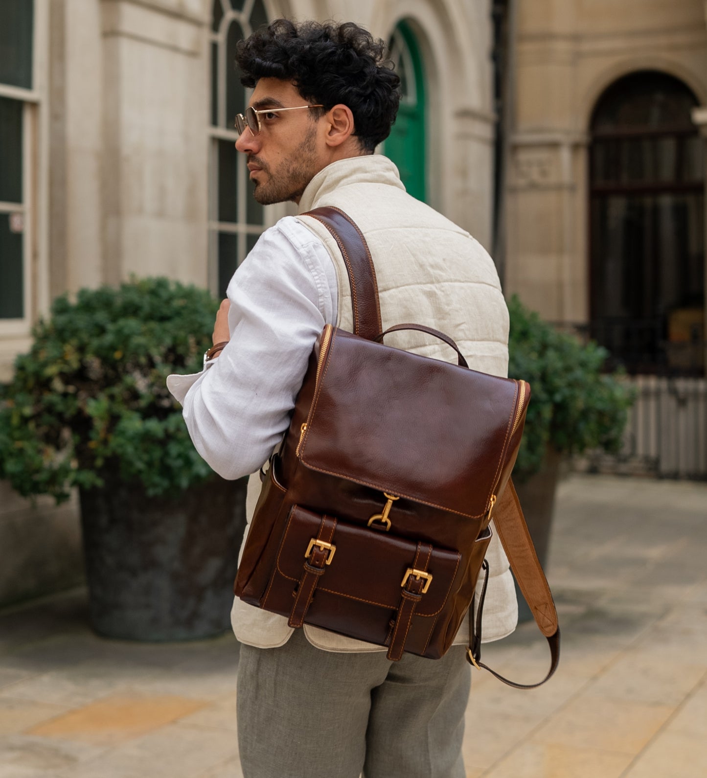 Großer Rucksack aus Leder - The Odyssey