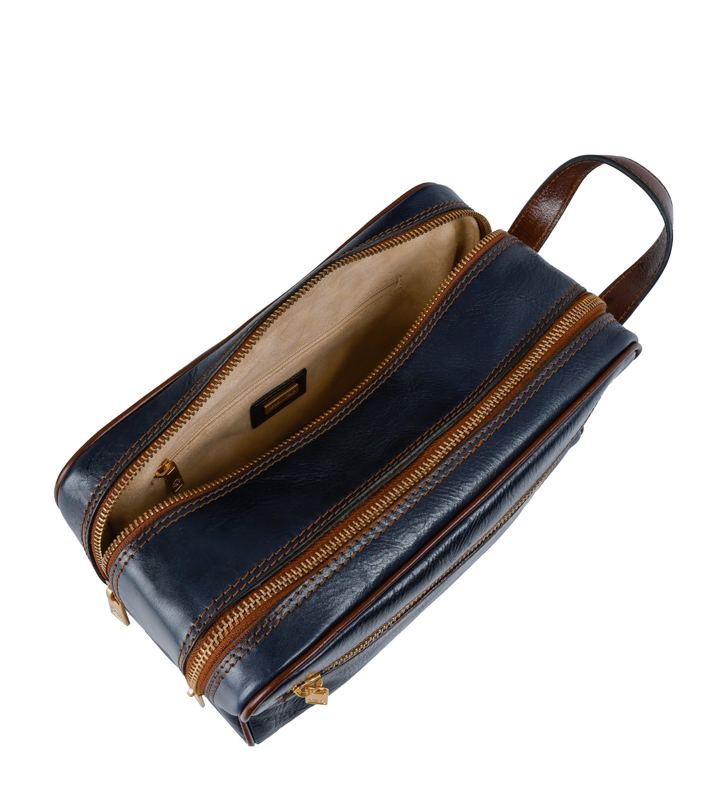 Kosmetiktasche aus Leder für Damen, Kulturbeutel - All the Kings Men