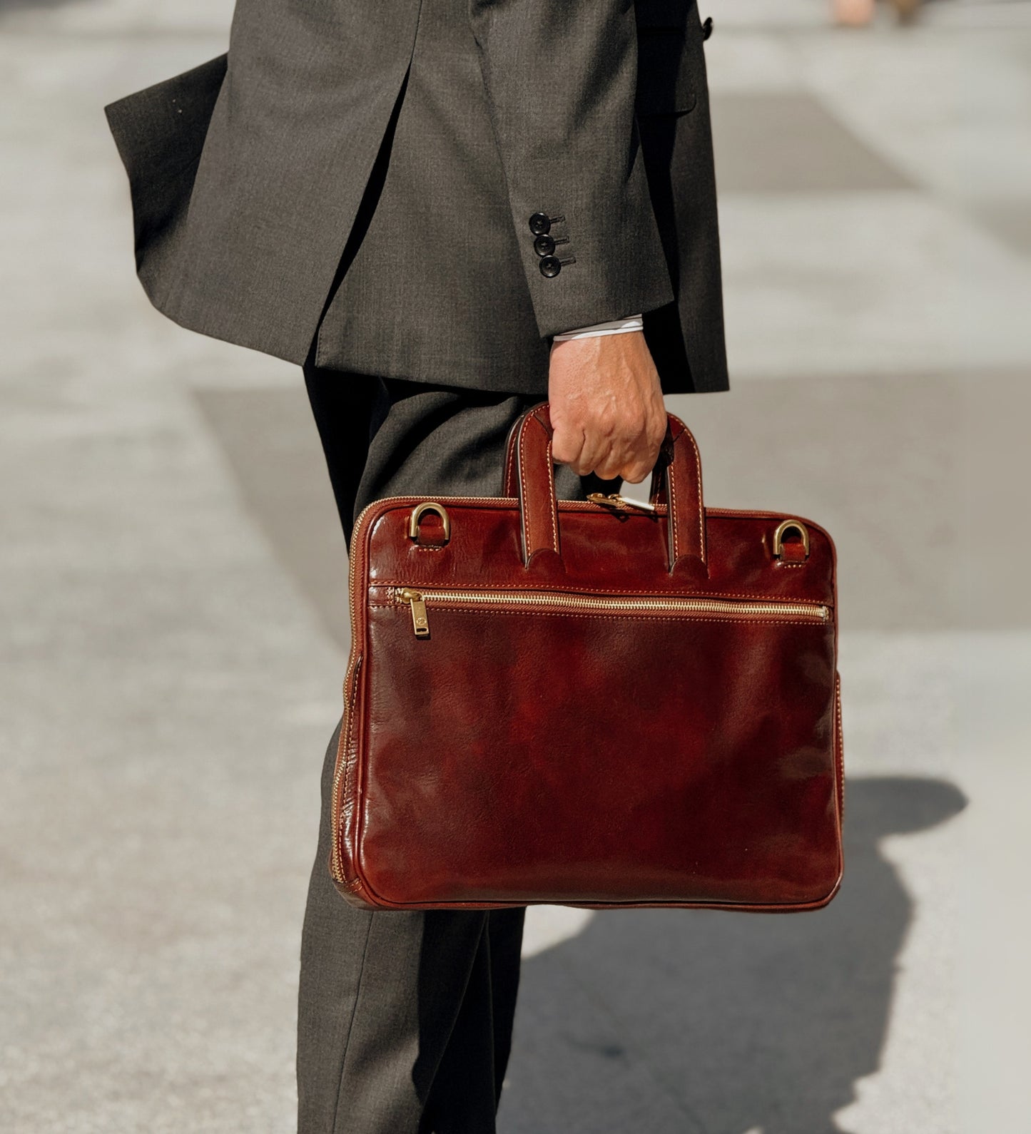 Aktentasche Laptoptasche aus Leder - Brave New World