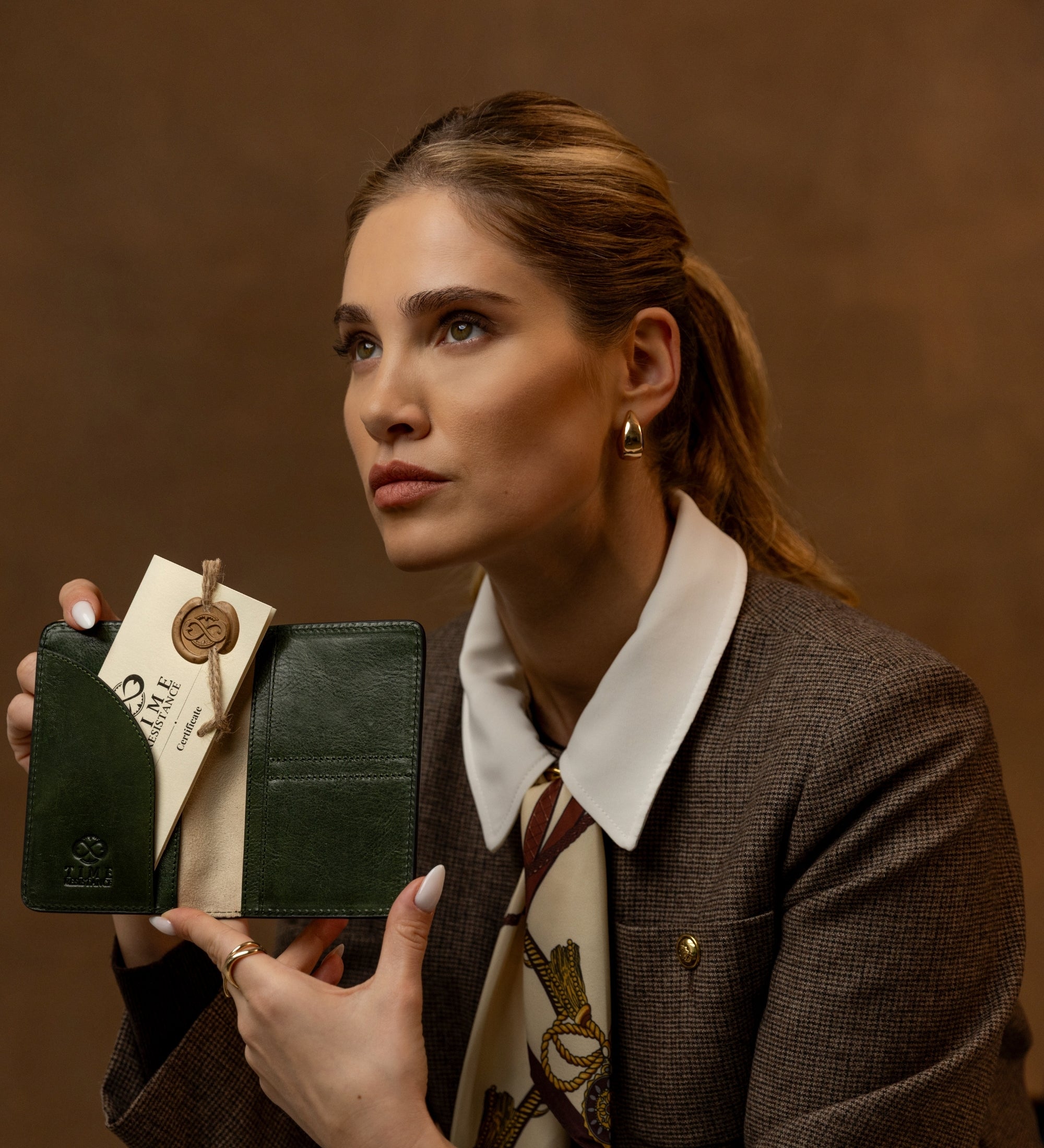 Kleine Reisepasshülle aus Leder für Damen - Gulliver's Travels