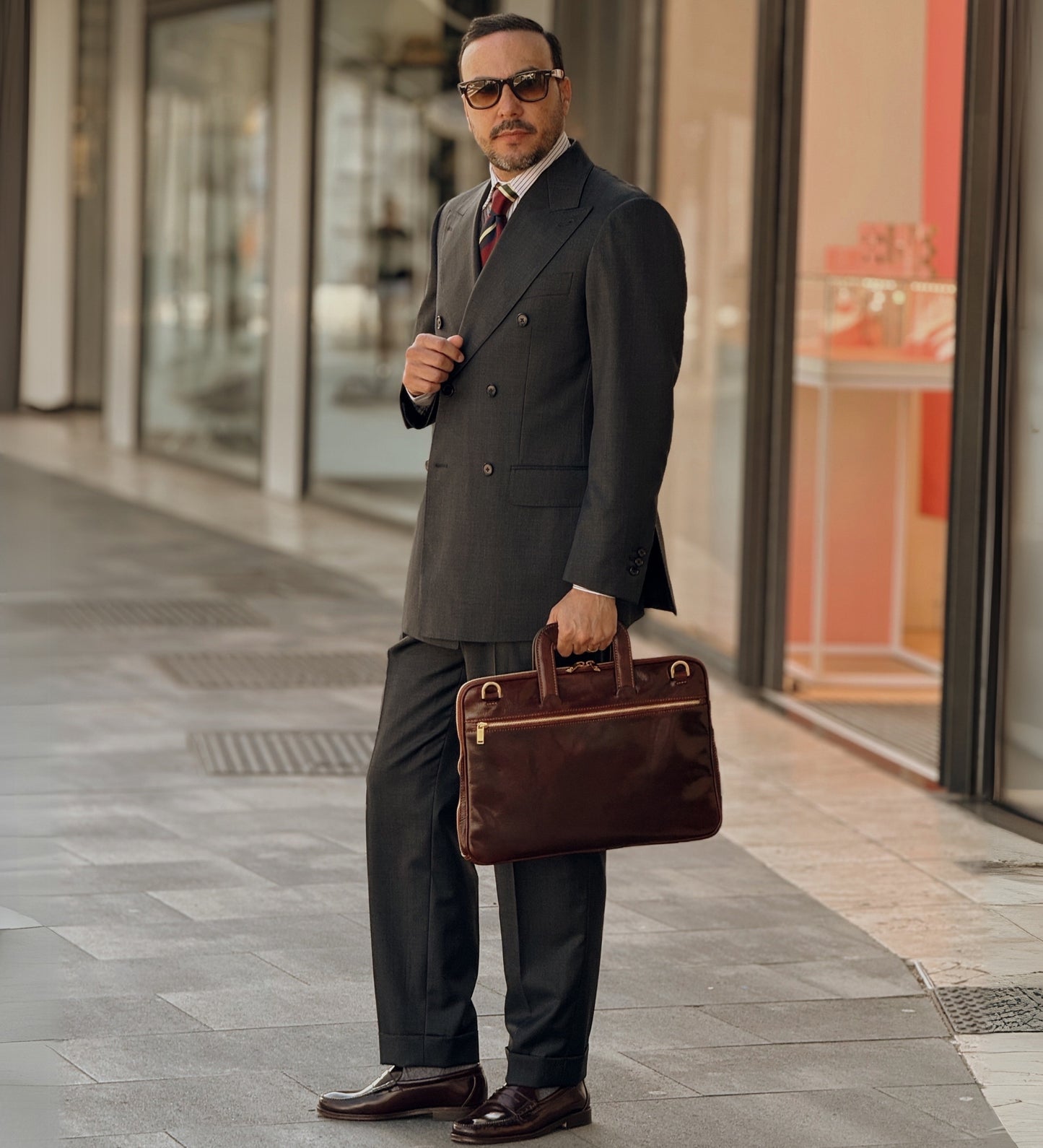 Aktentasche Laptoptasche aus Leder - Brave New World