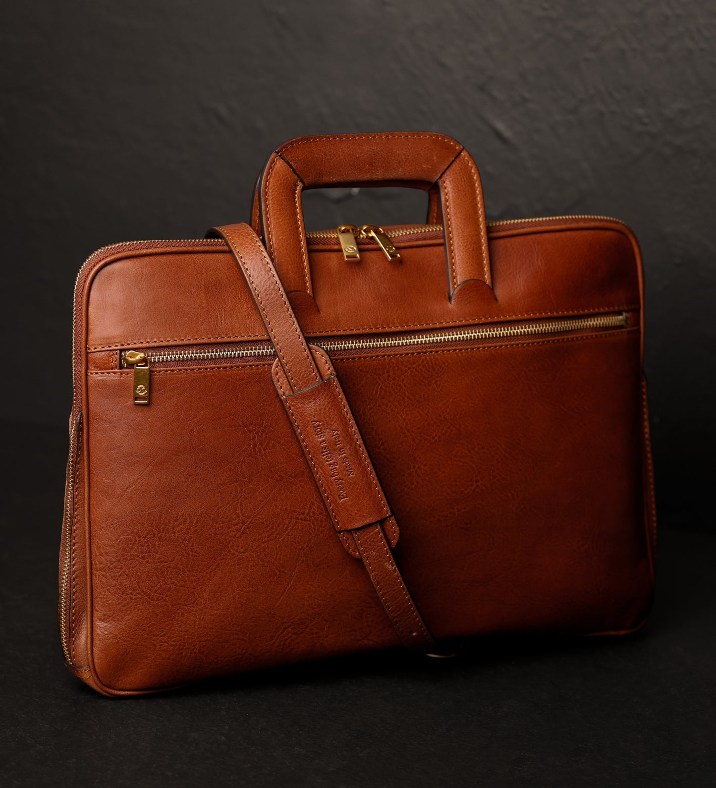 Aktentasche aus Leder für Damen, Laptoptasche - Brave New World
