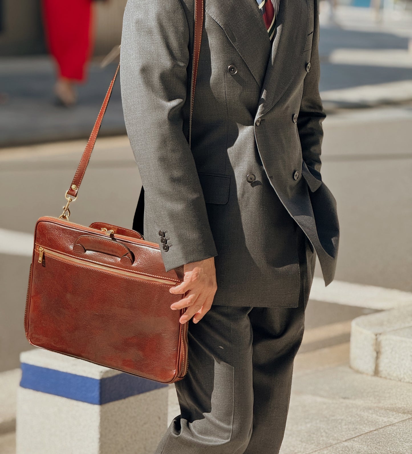 Aktentasche Laptoptasche aus Leder - Brave New World