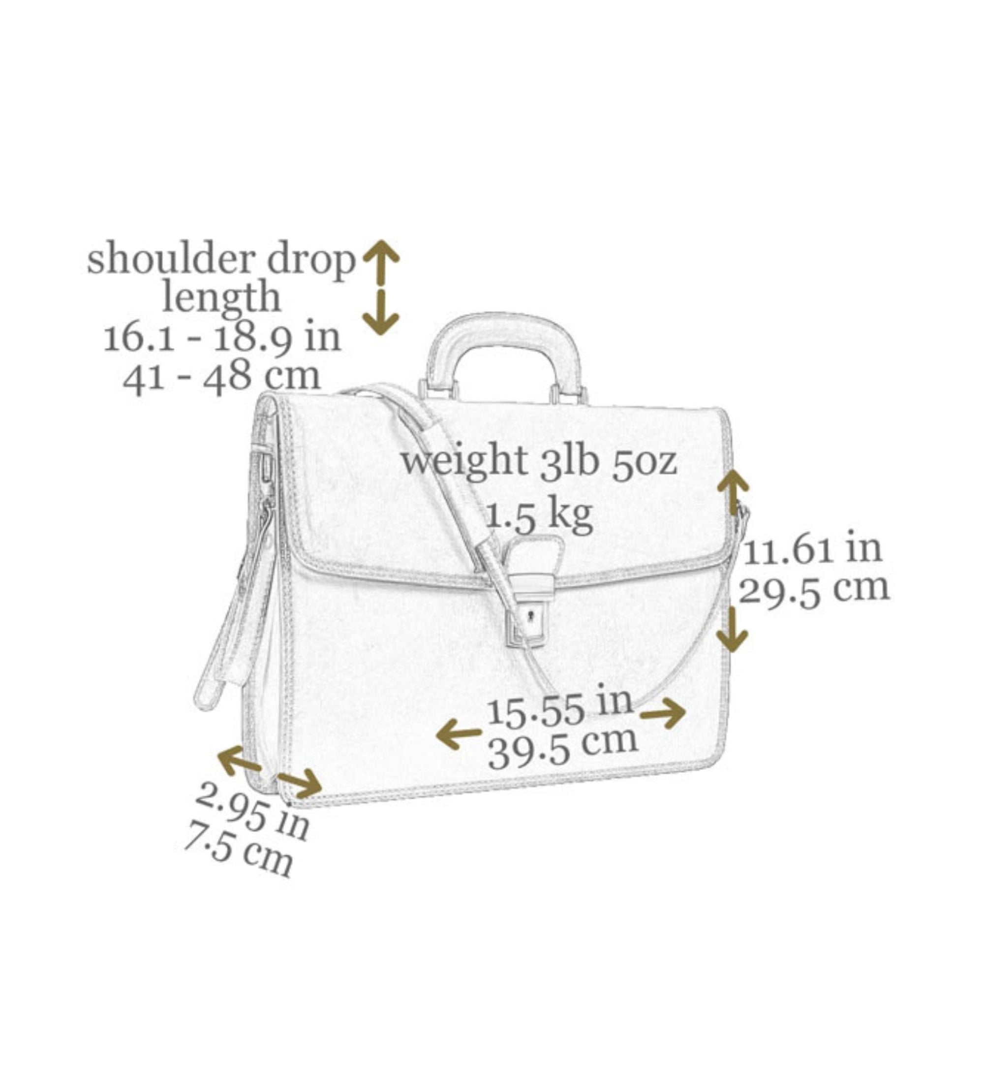 Damen Aktentasche aus Leder - The Sound of the Mountain