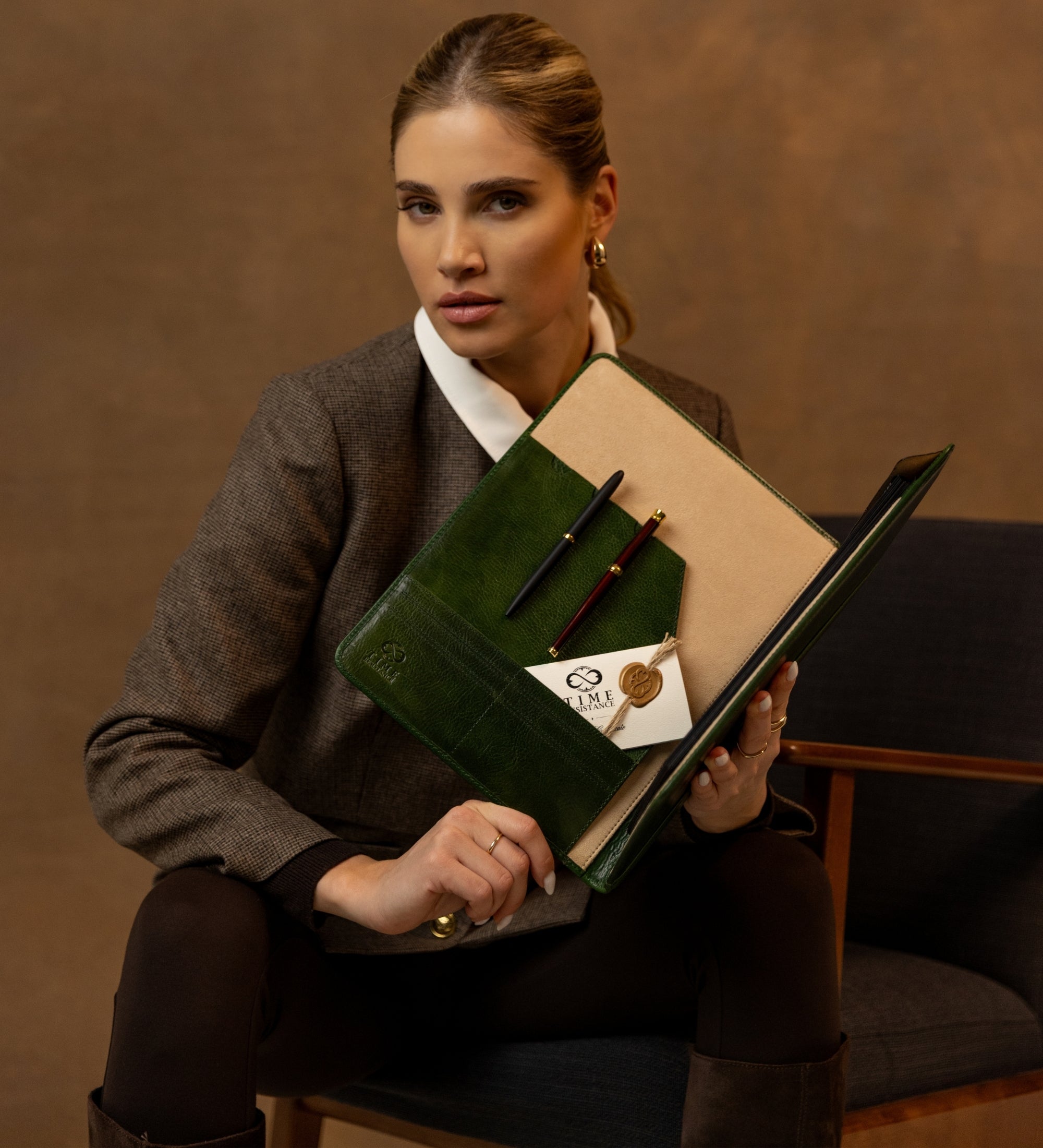 Portfolio aus Leder für Damen - Something Fresh