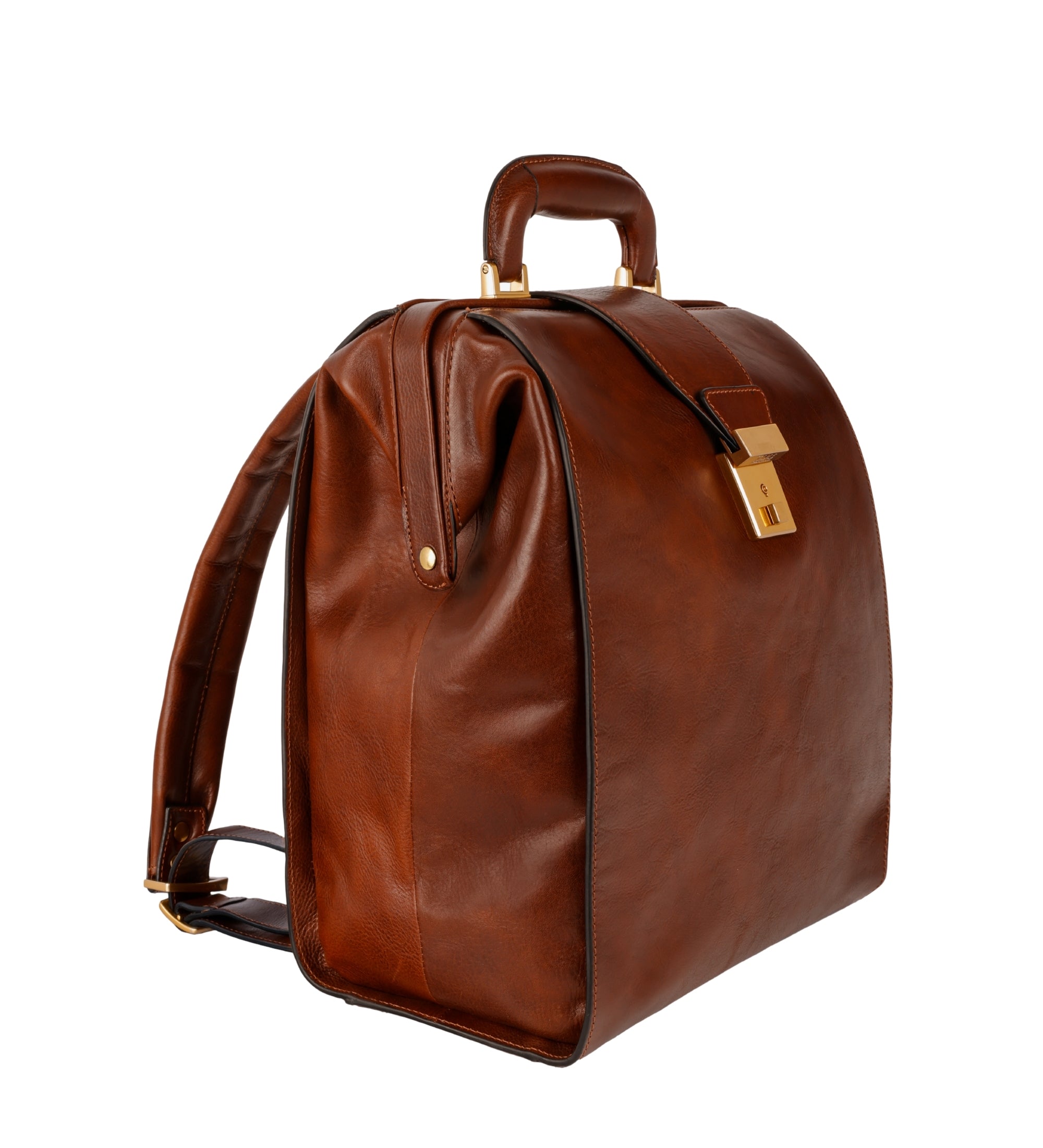 Rucksack aus Leder - A Brief Story of Time