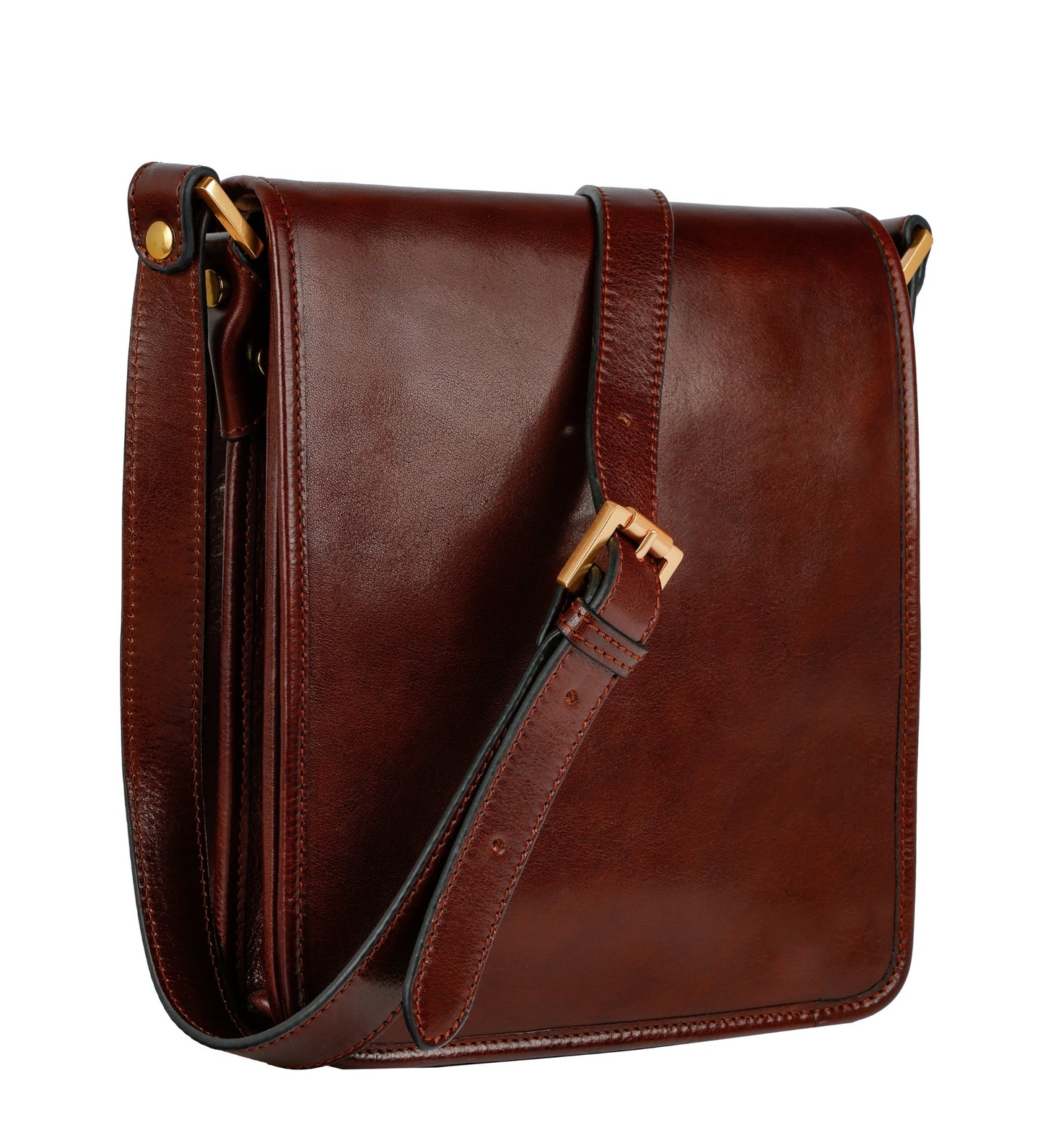 Kleine Kuriertasche aus Leder - On The Road