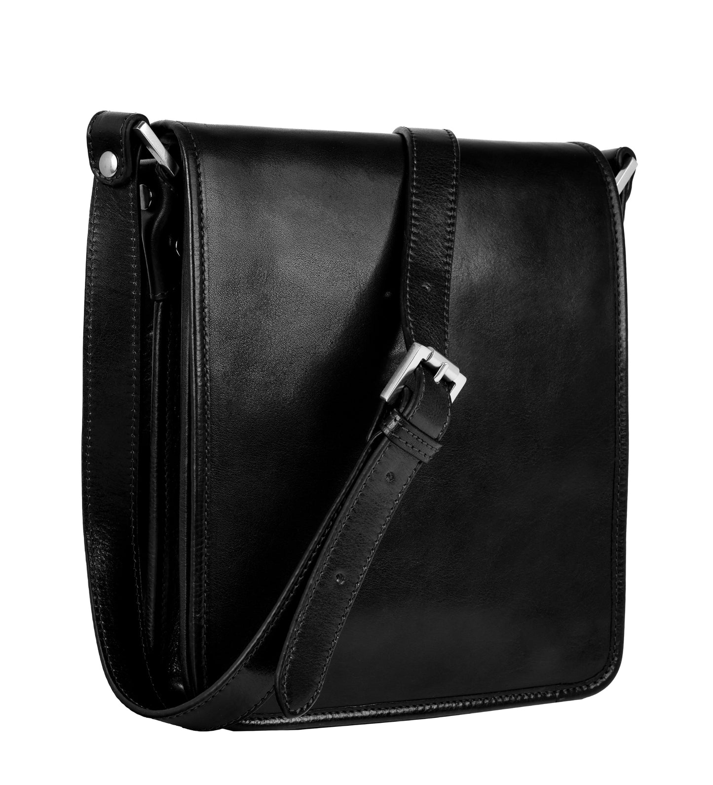 Kleine Kuriertasche aus Leder - On The Road