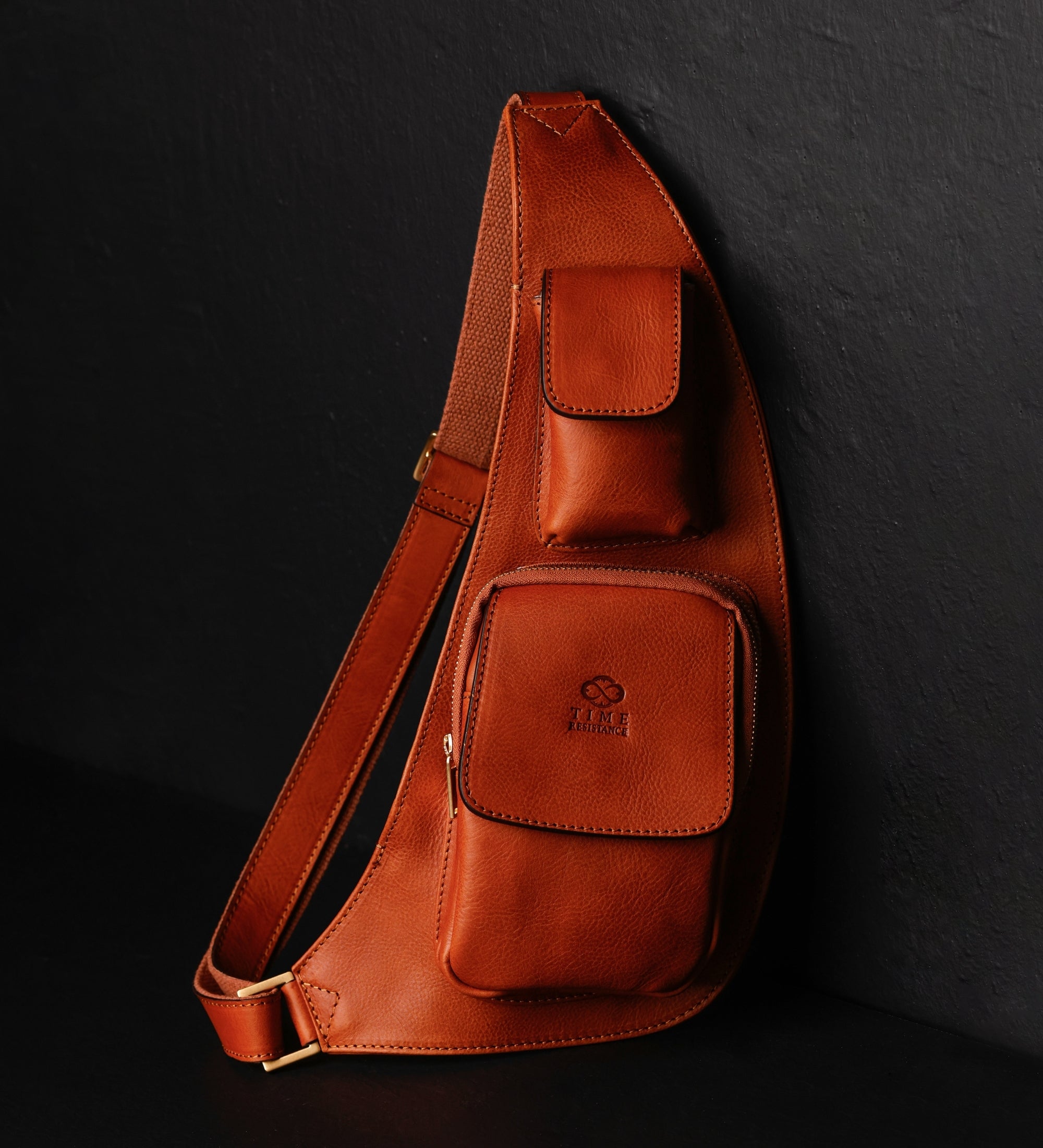 Umhängetasche aus Leder - The Monk