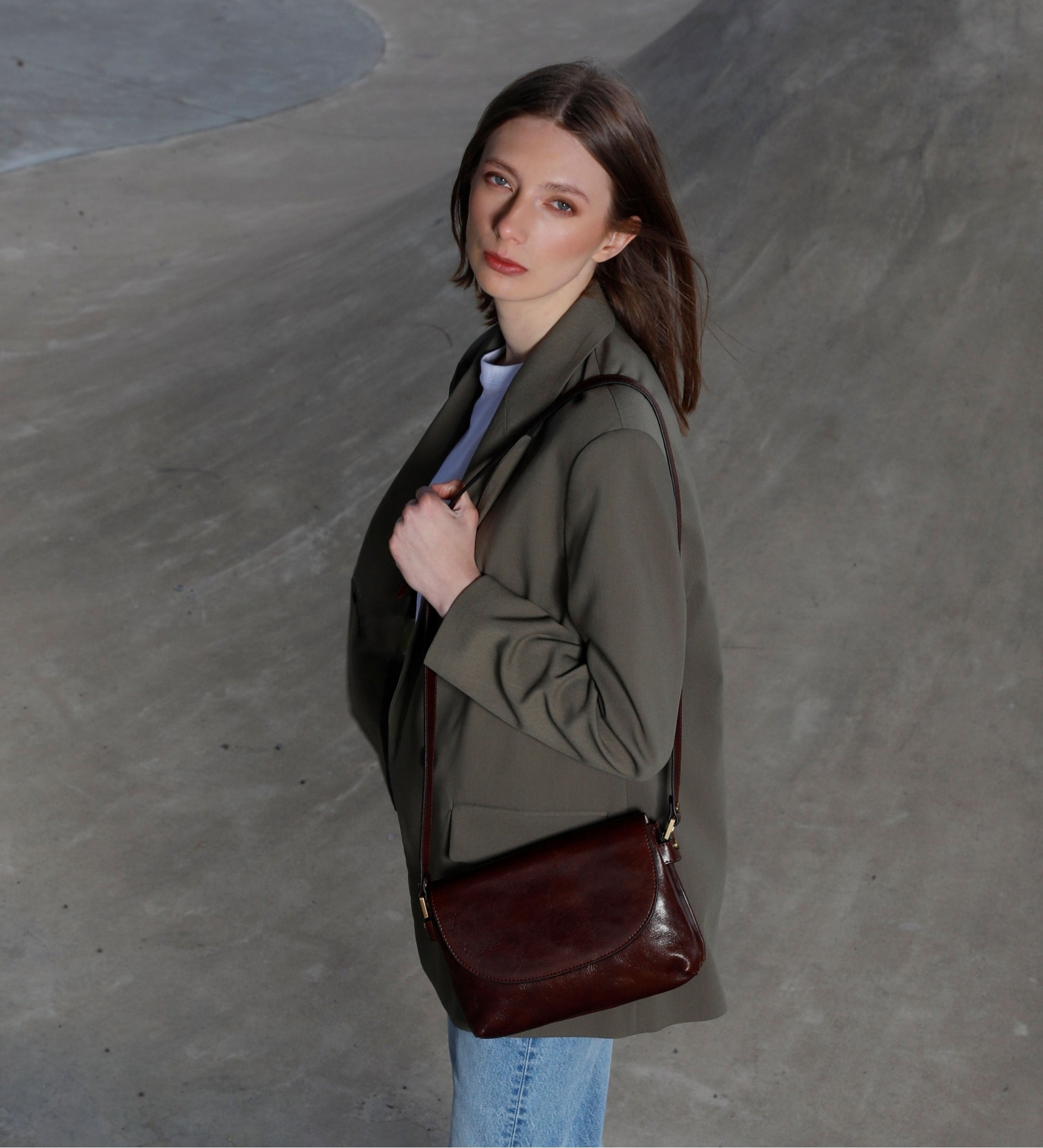 Umhängetasche aus Leder für Damen - Sophie's Choice