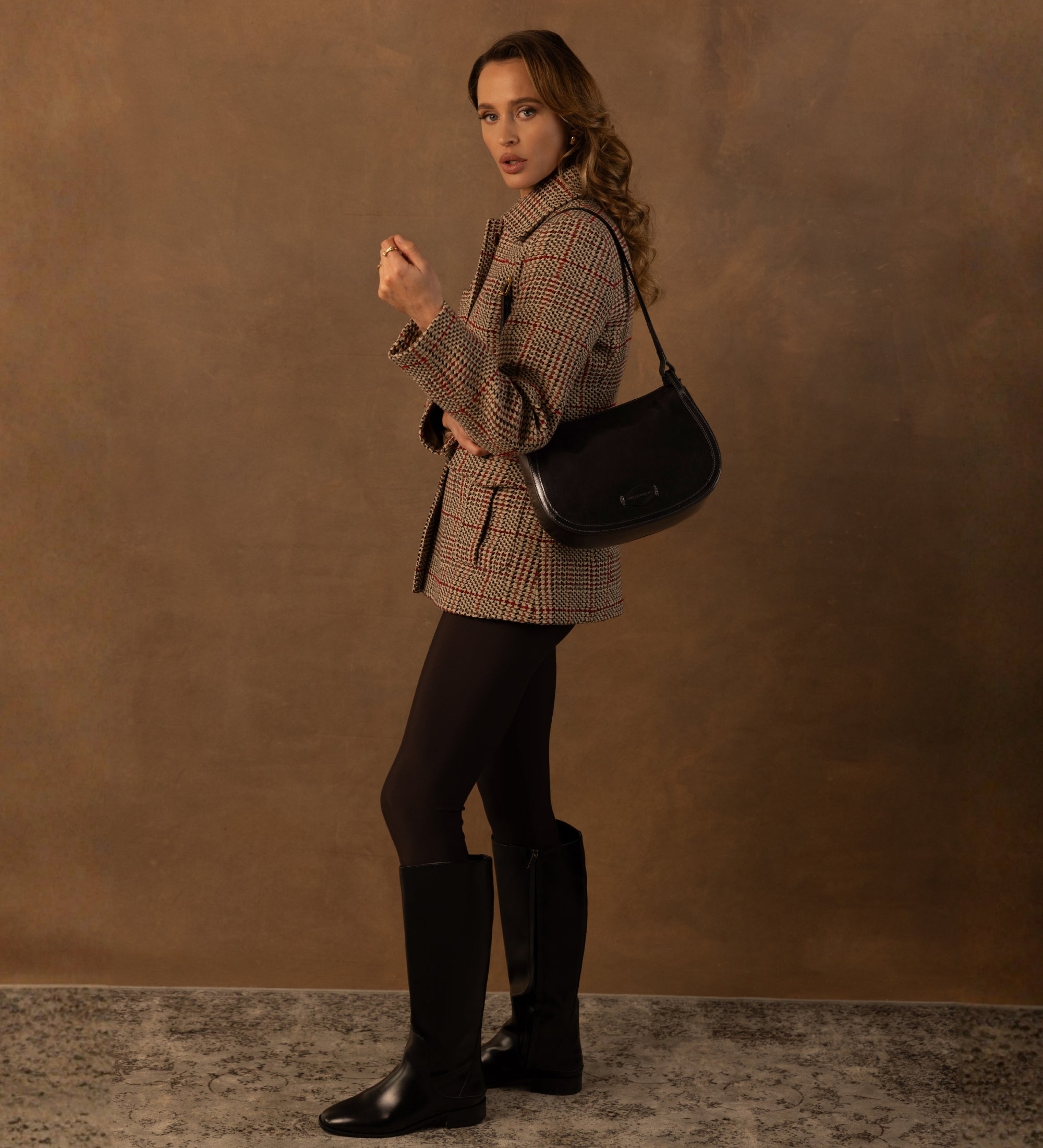 Hobo-Tasche aus Leder für Damen - La Noia