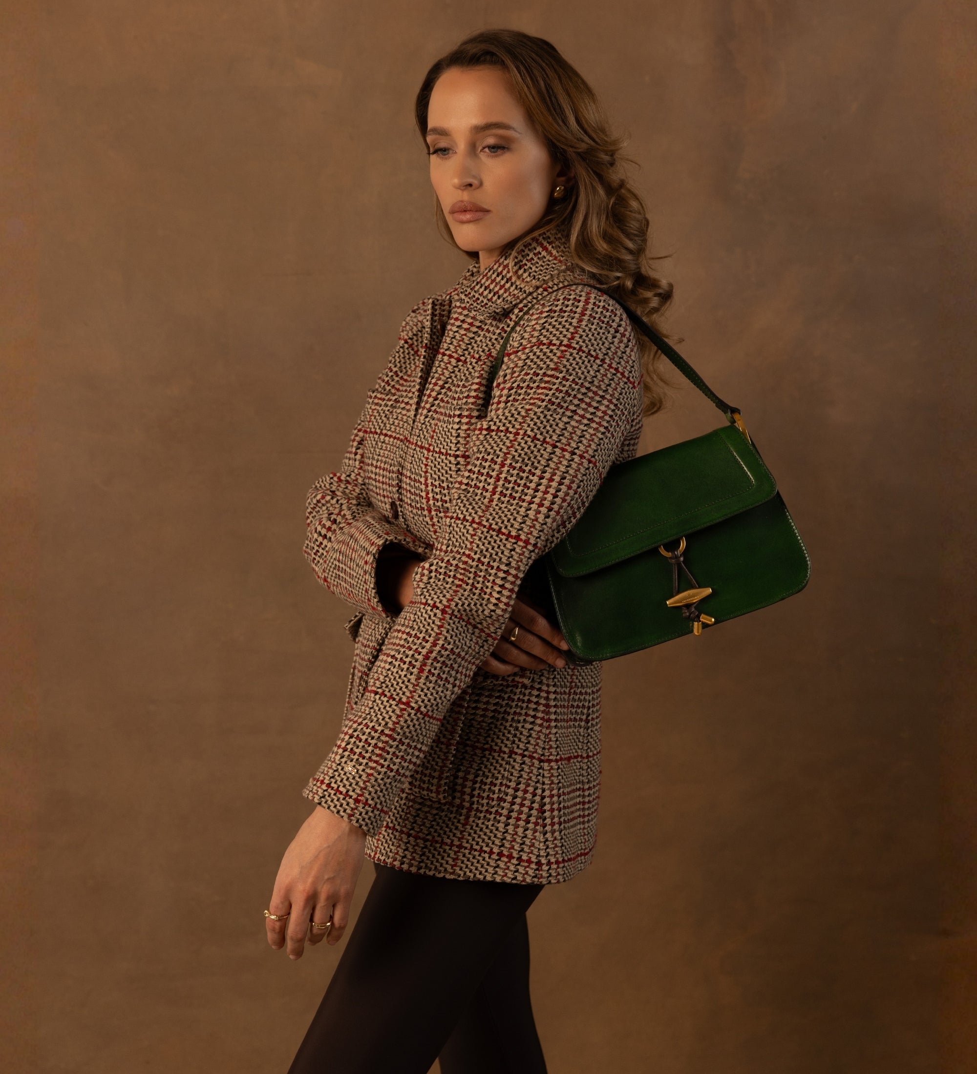 Leder-Tasche mit Klappe für Damen - Possession