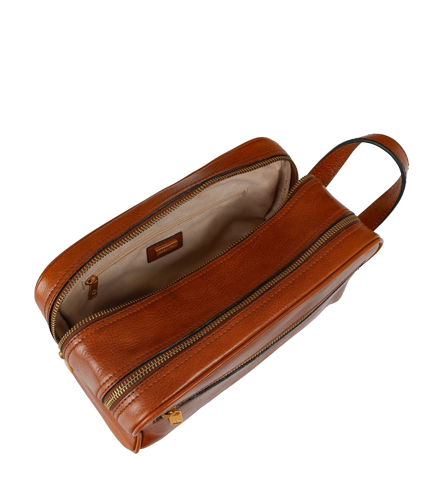 Kosmetiktasche aus Leder für Damen, Kulturbeutel - All the Kings Men