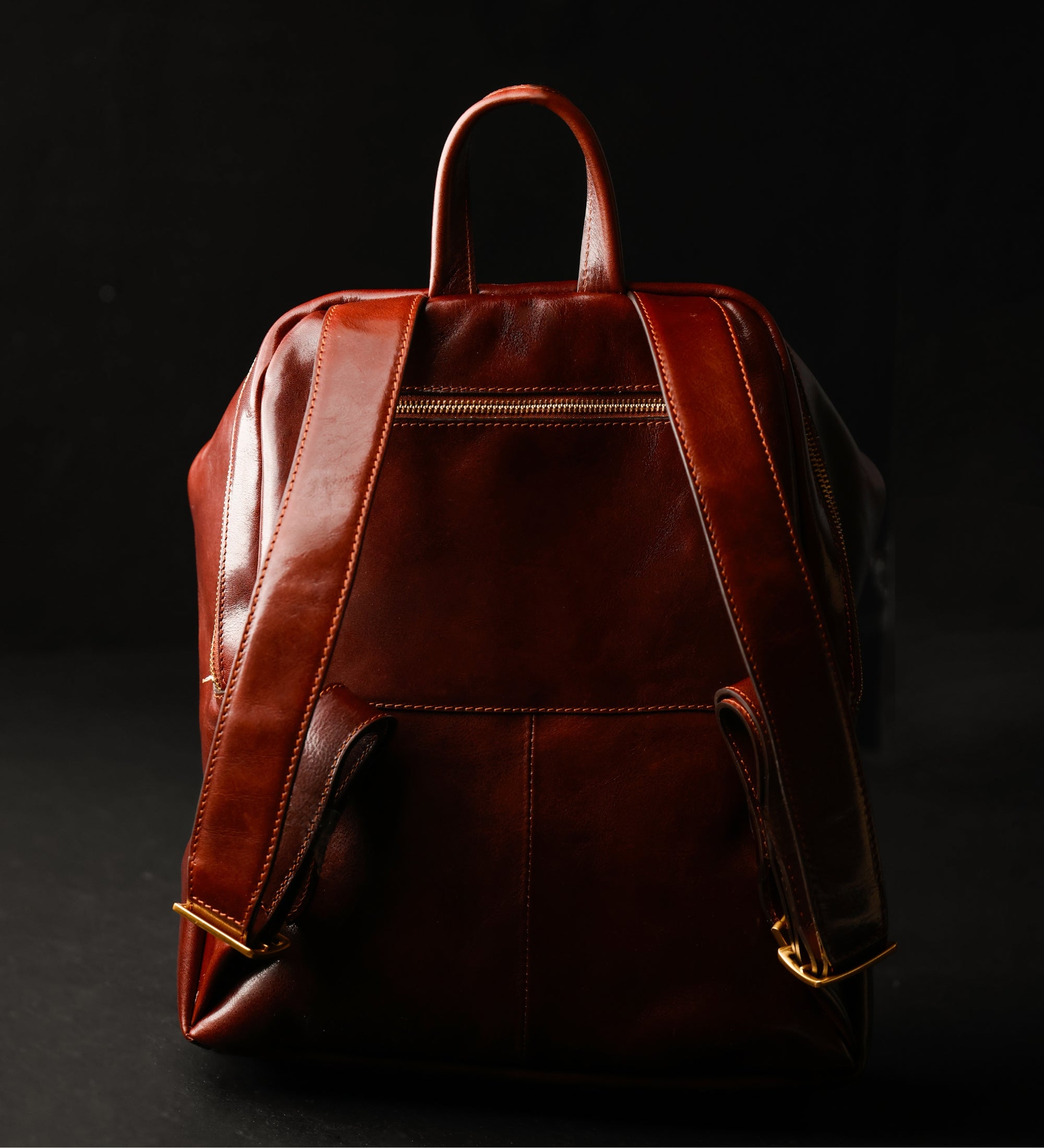 Rucksack aus Leder - A Bend in the River