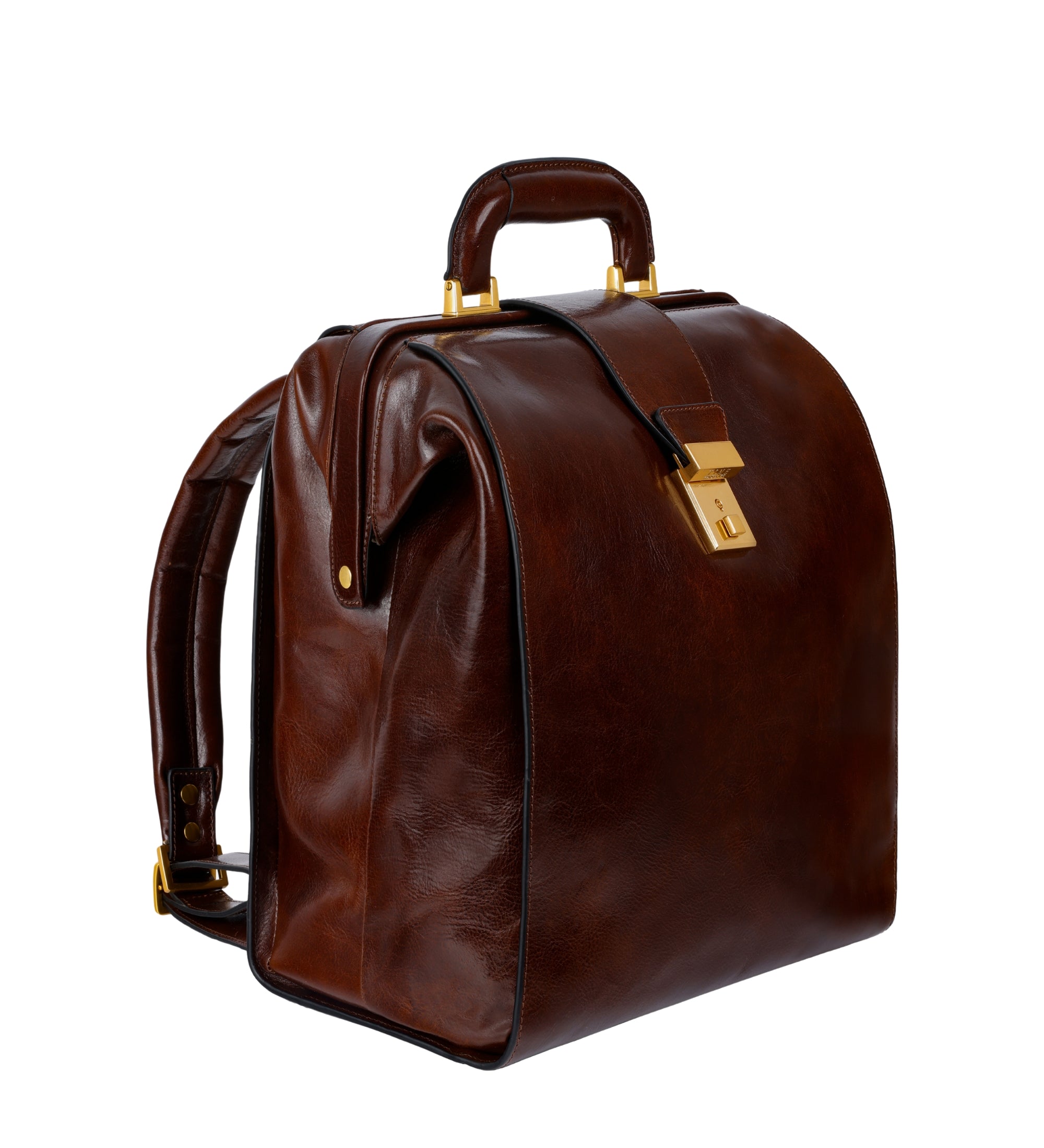 Rucksack aus Leder - A Brief Story of Time