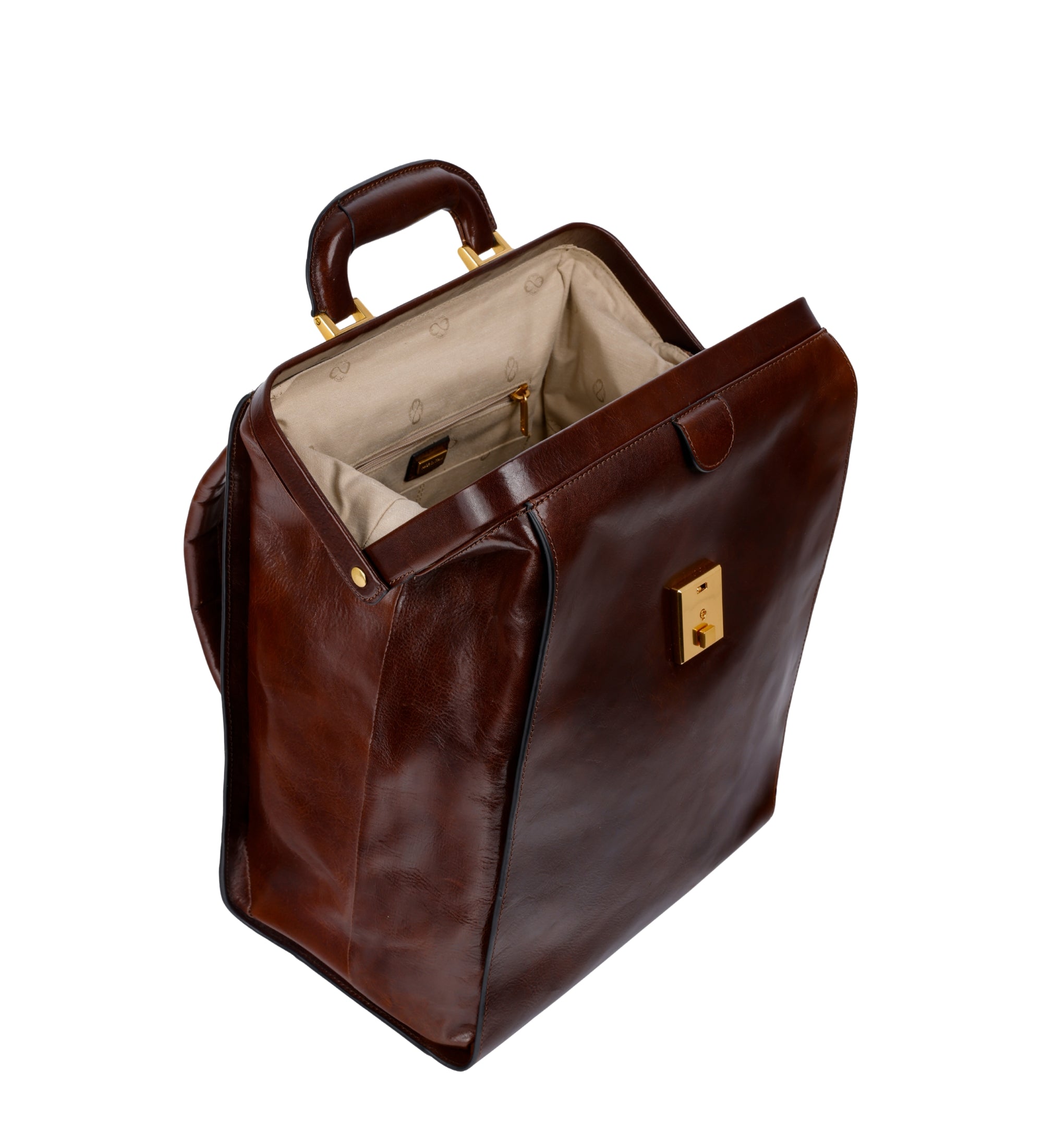 Rucksack aus Leder - A Brief Story of Time