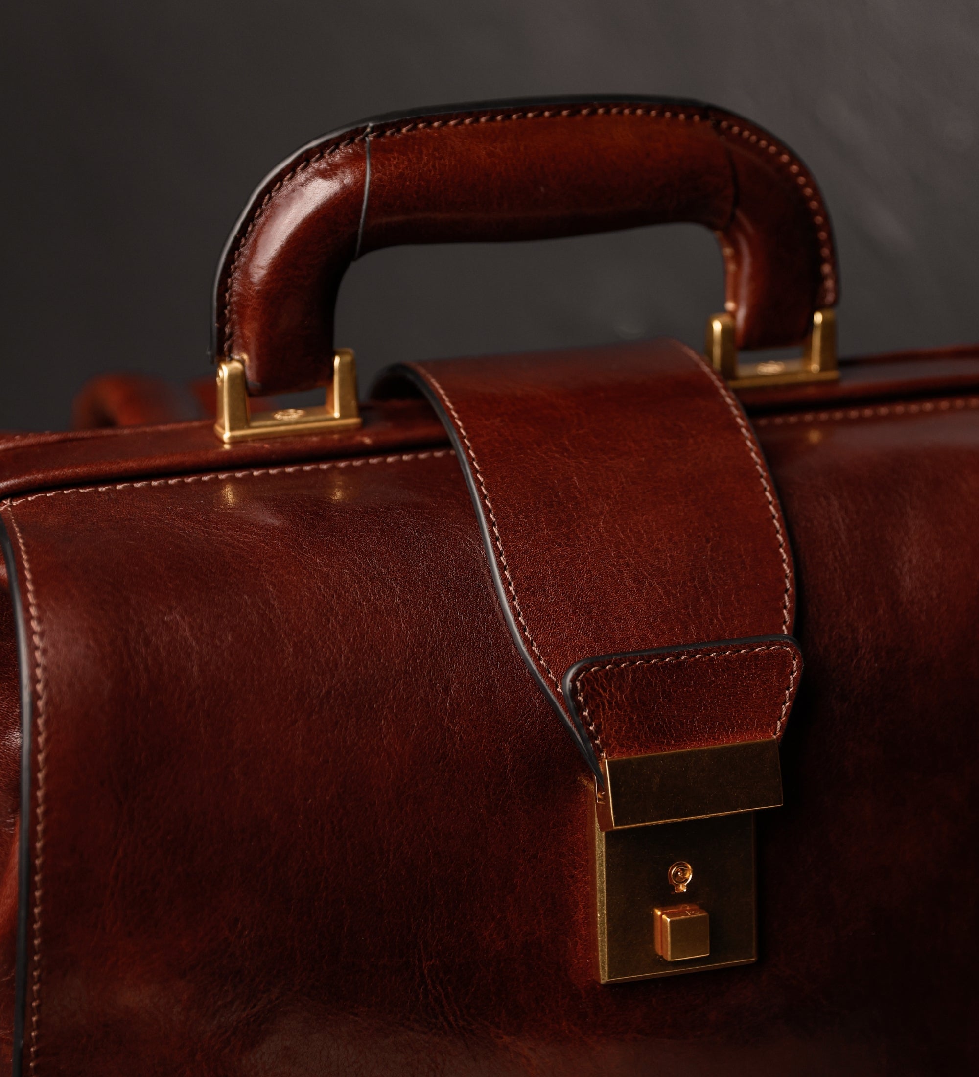 Rucksack aus Leder - A Brief Story of Time