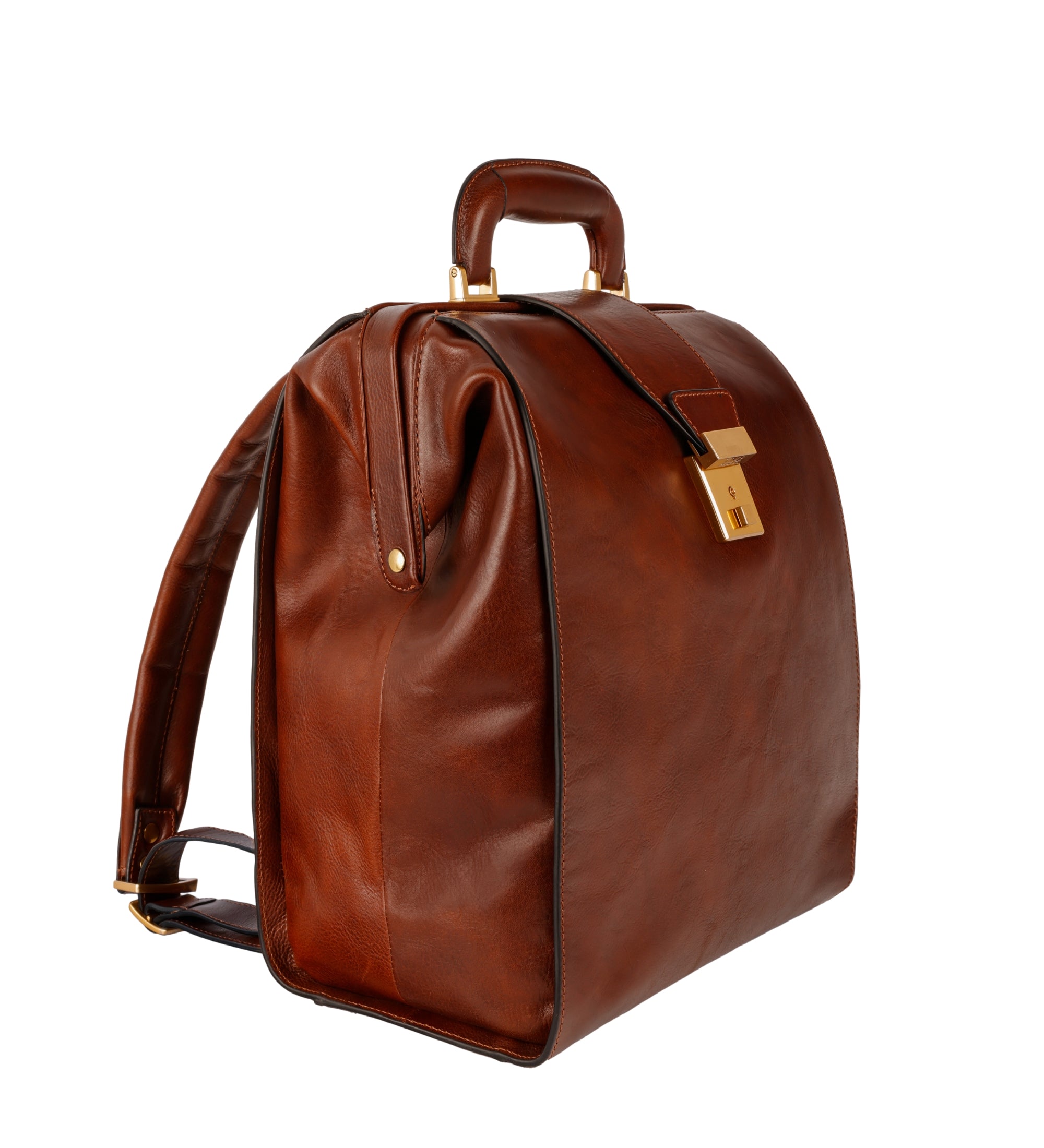 Rucksack aus Leder - A Brief Story of Time